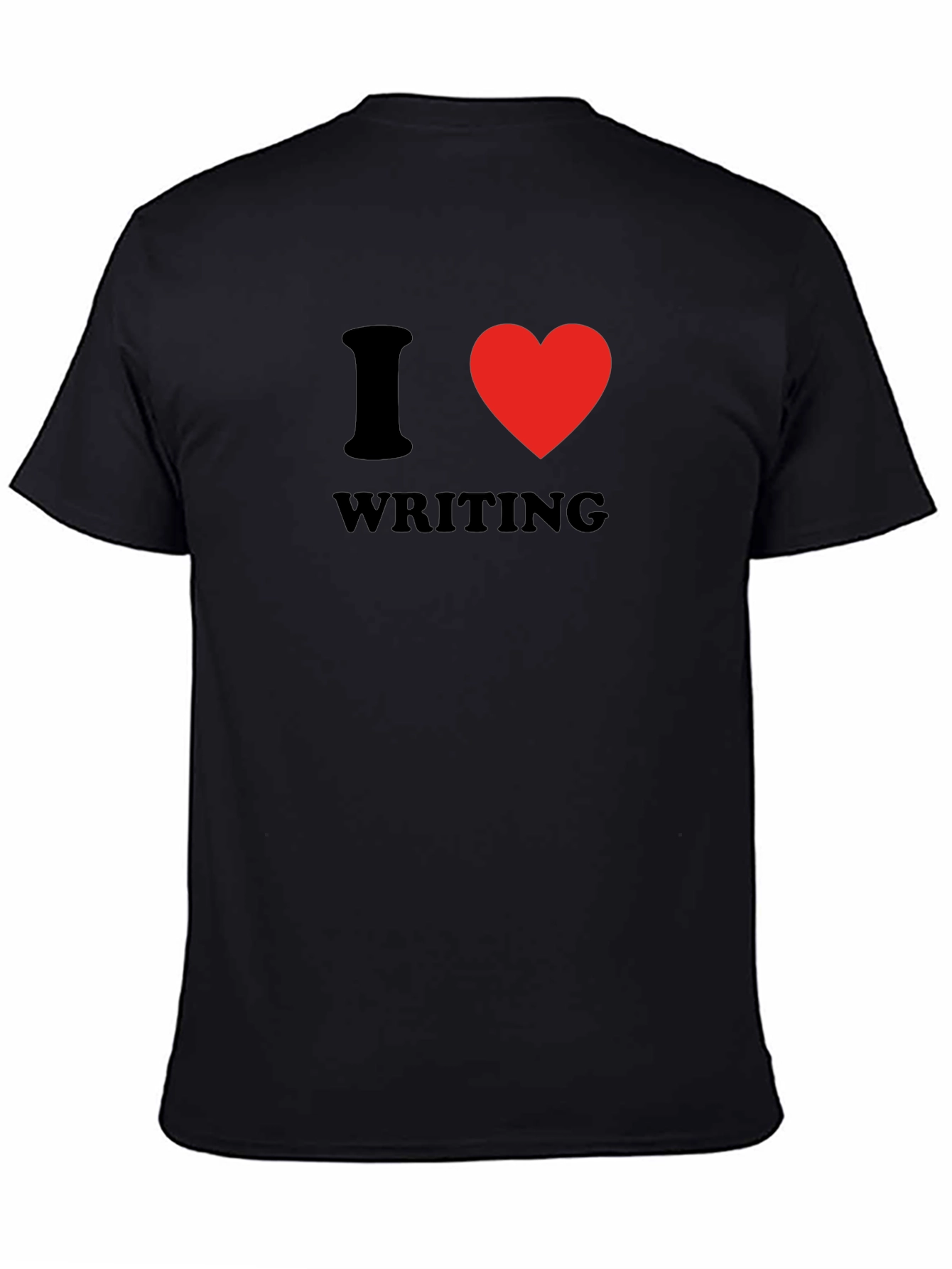I Heart Writing Black Graphic Tee