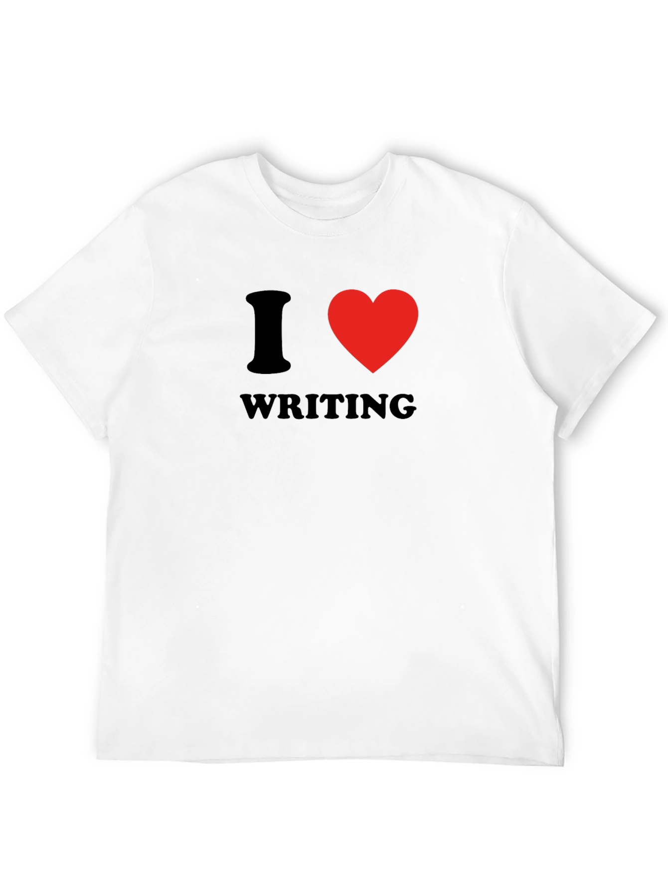 I Heart Writing Black Graphic Tee