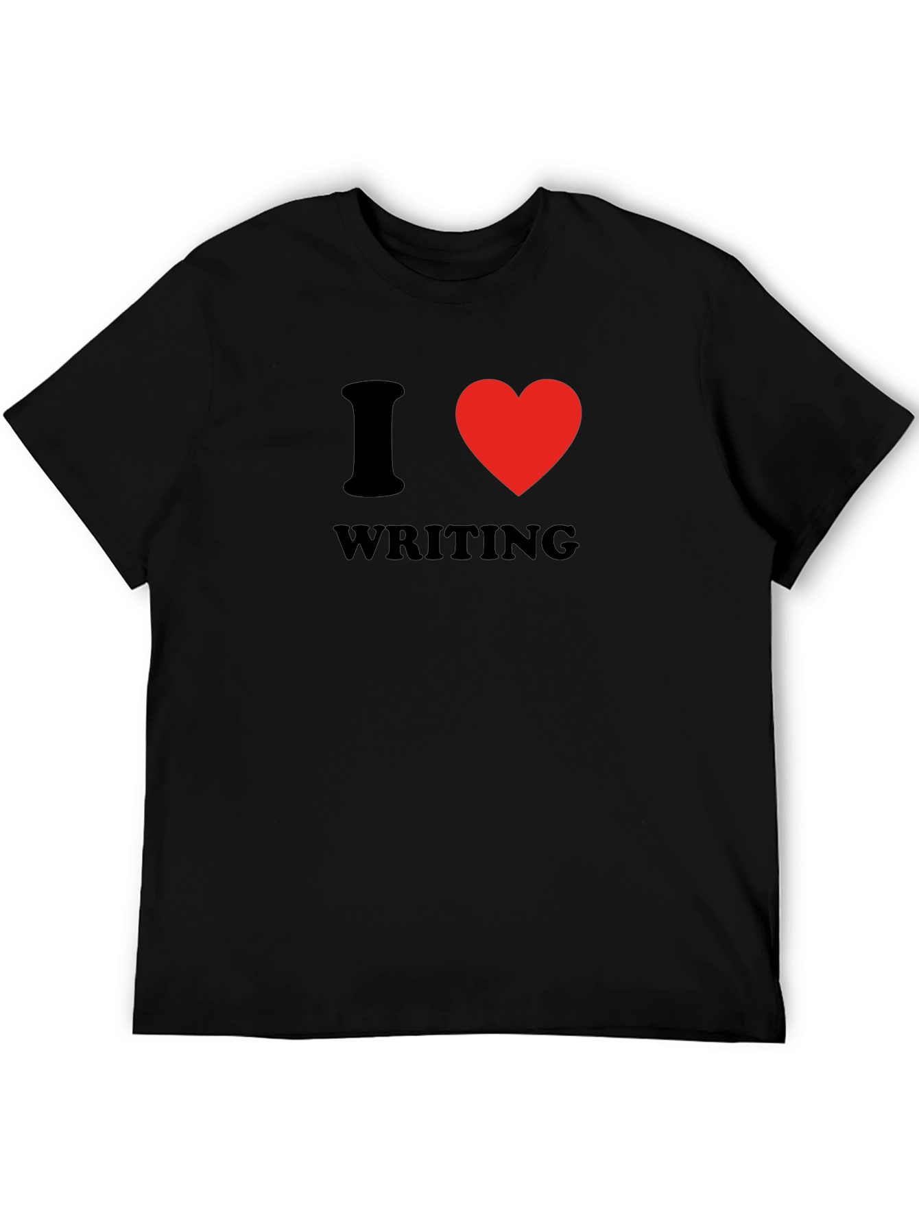 I Heart Writing Black Graphic Tee