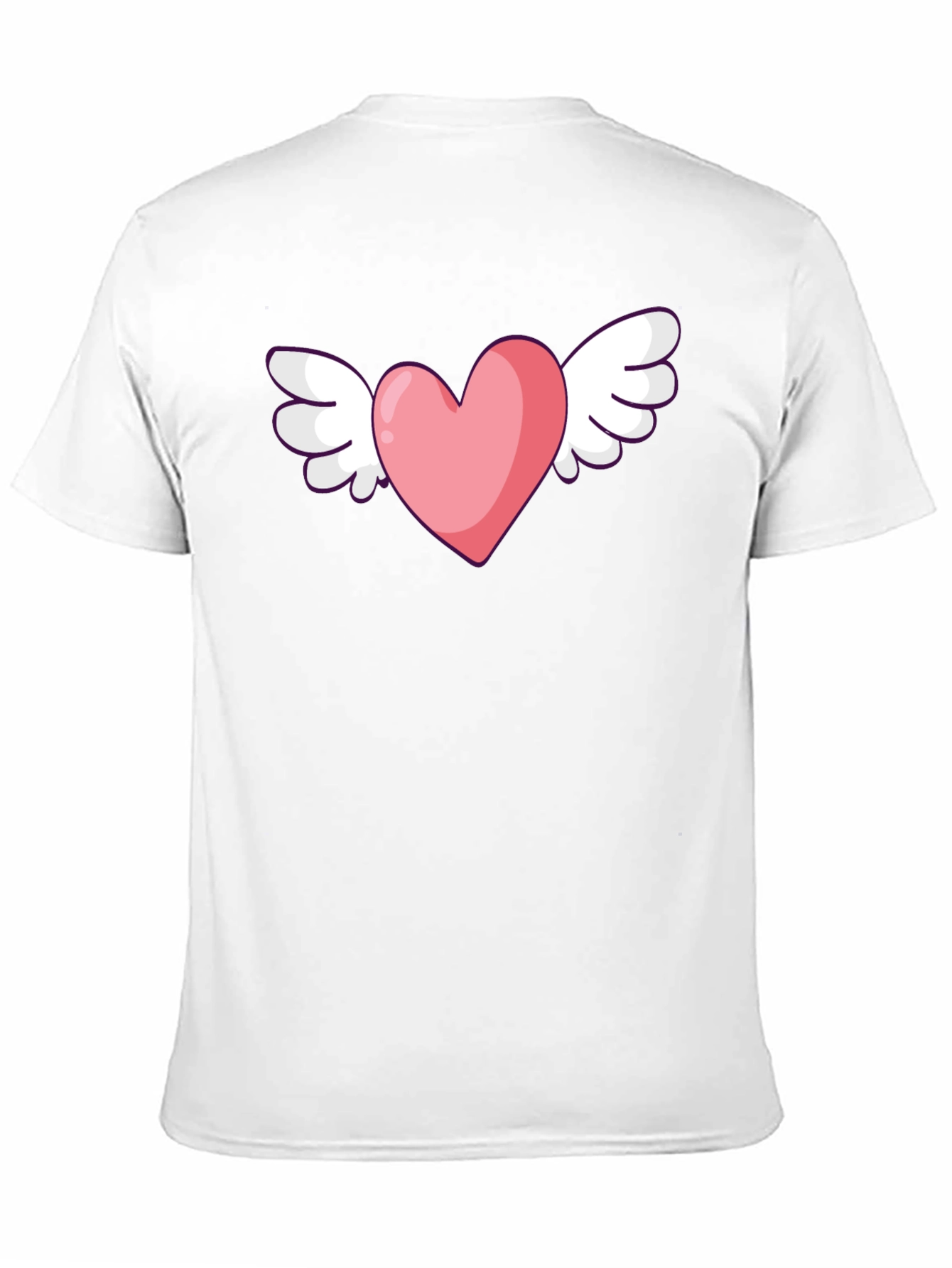 Heart With Wings Graphic Black T-Shirt