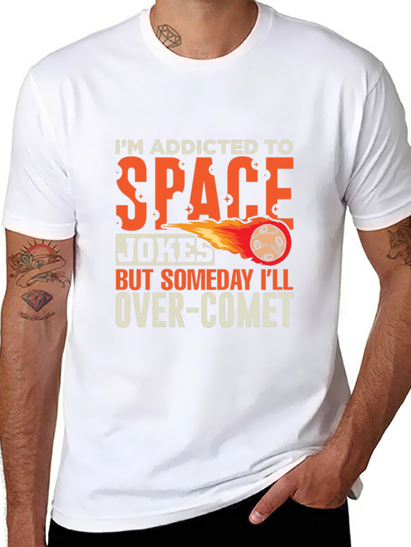 Addicted To Space Jokes T-Shirt