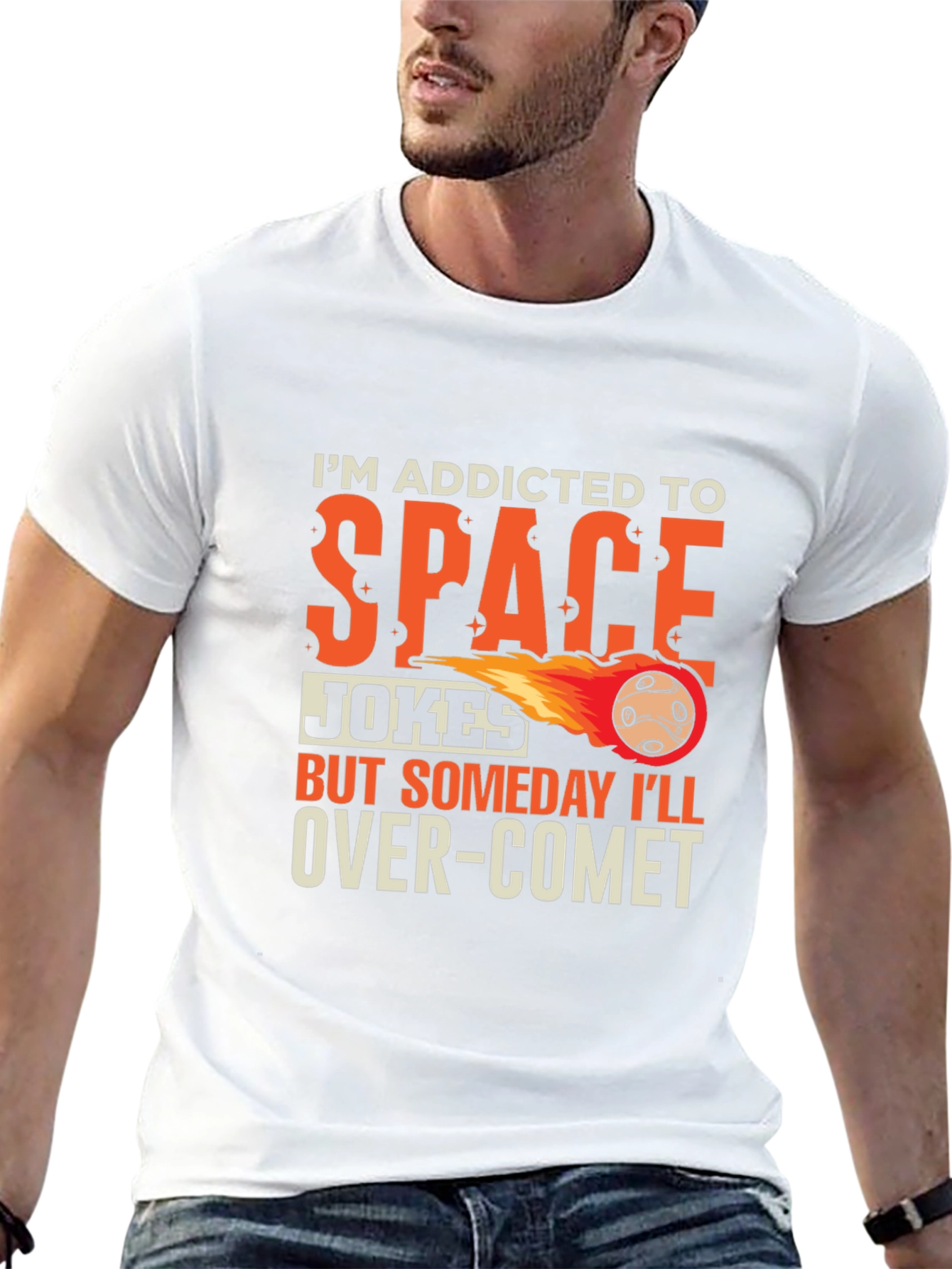 Addicted To Space Jokes T-Shirt