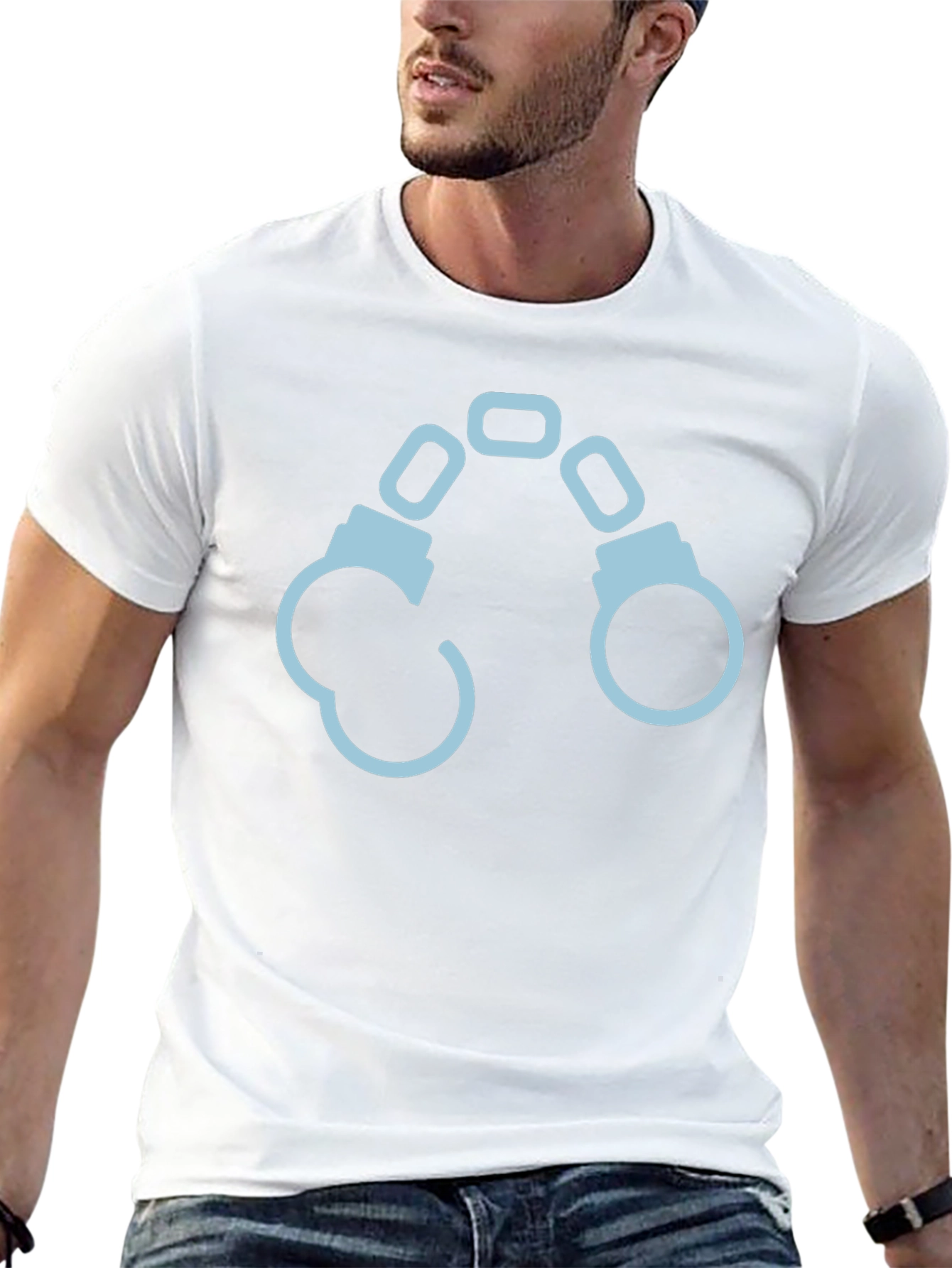 Handcuffs Graphic T-Shirt - Black