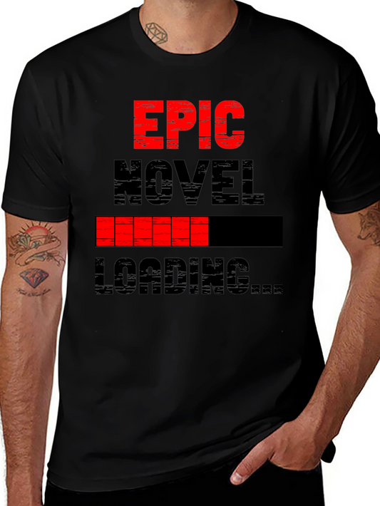 Epic Novel Loading T-Shirt - Black Graphic Tee