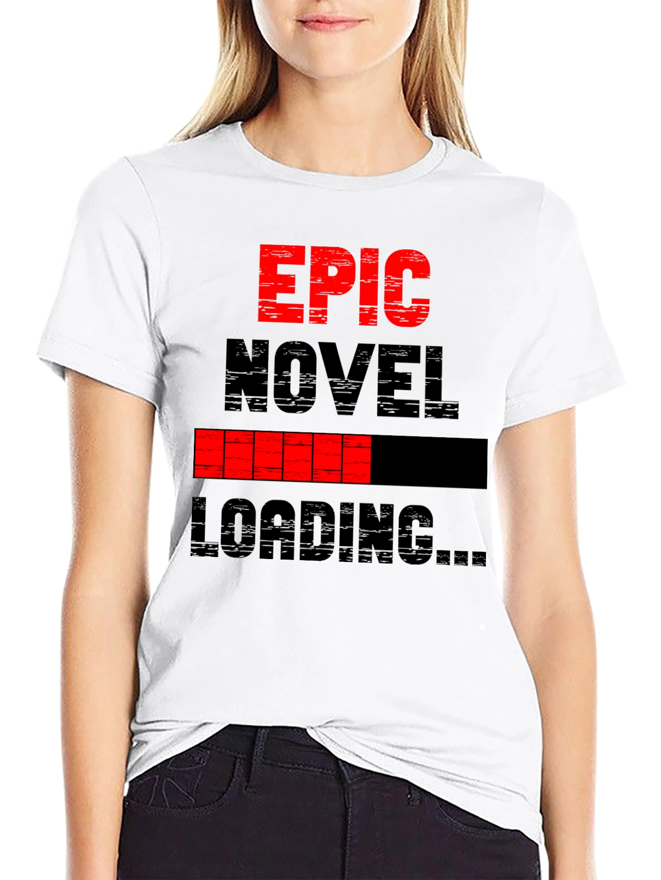 Epic Novel Loading T-Shirt - Black Graphic Tee