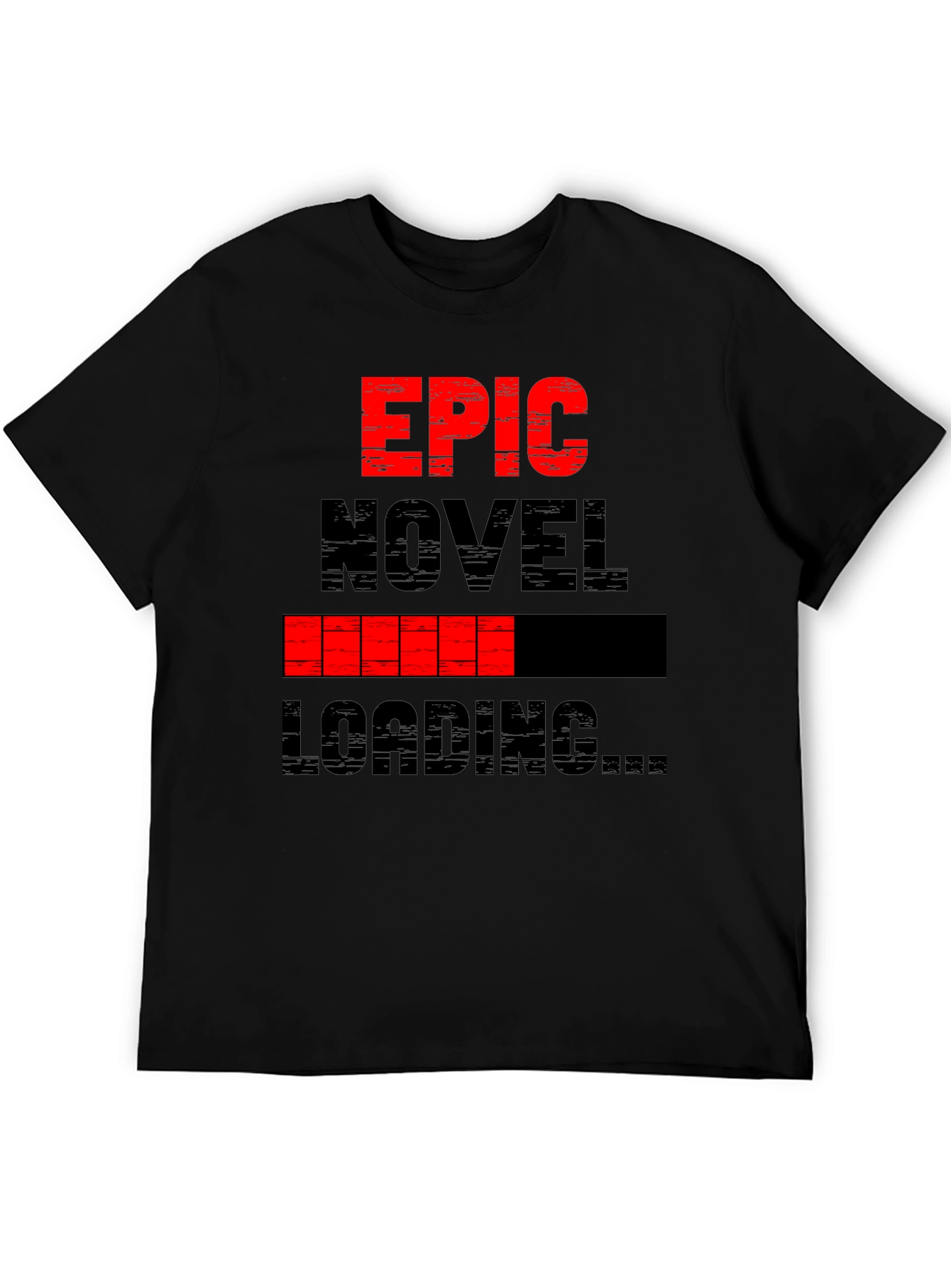 Epic Novel Loading T-Shirt - Black Graphic Tee