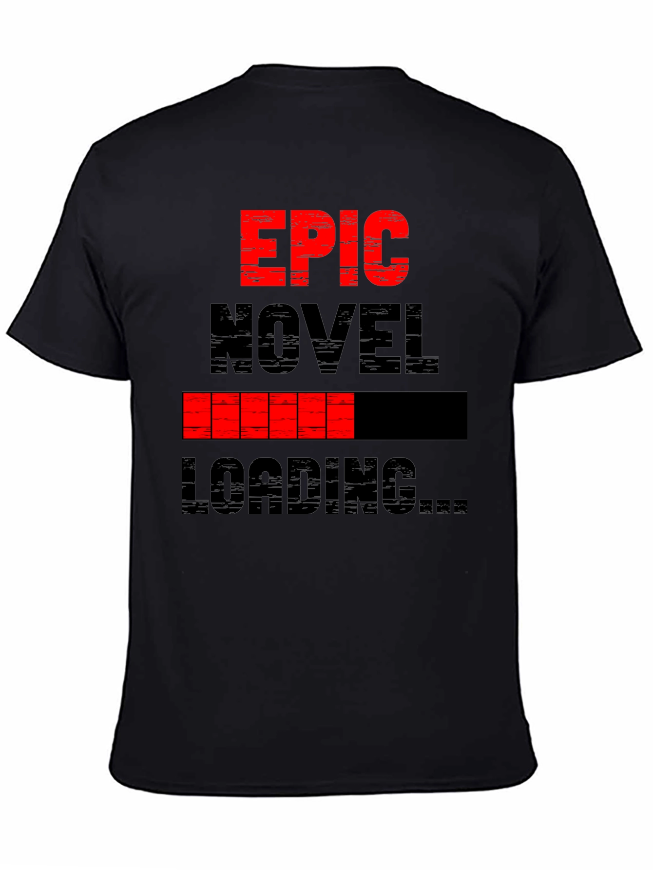 Epic Novel Loading T-Shirt - Black Graphic Tee
