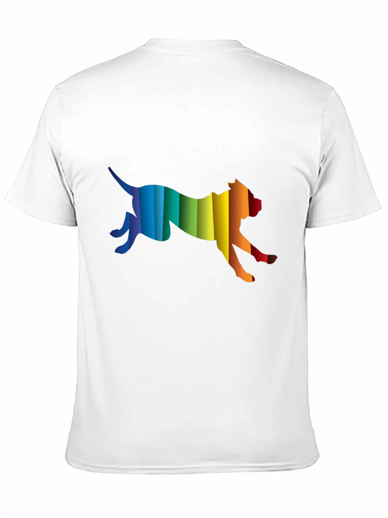 Rainbow Dog Graphic Tee - Black Cotton Comfort