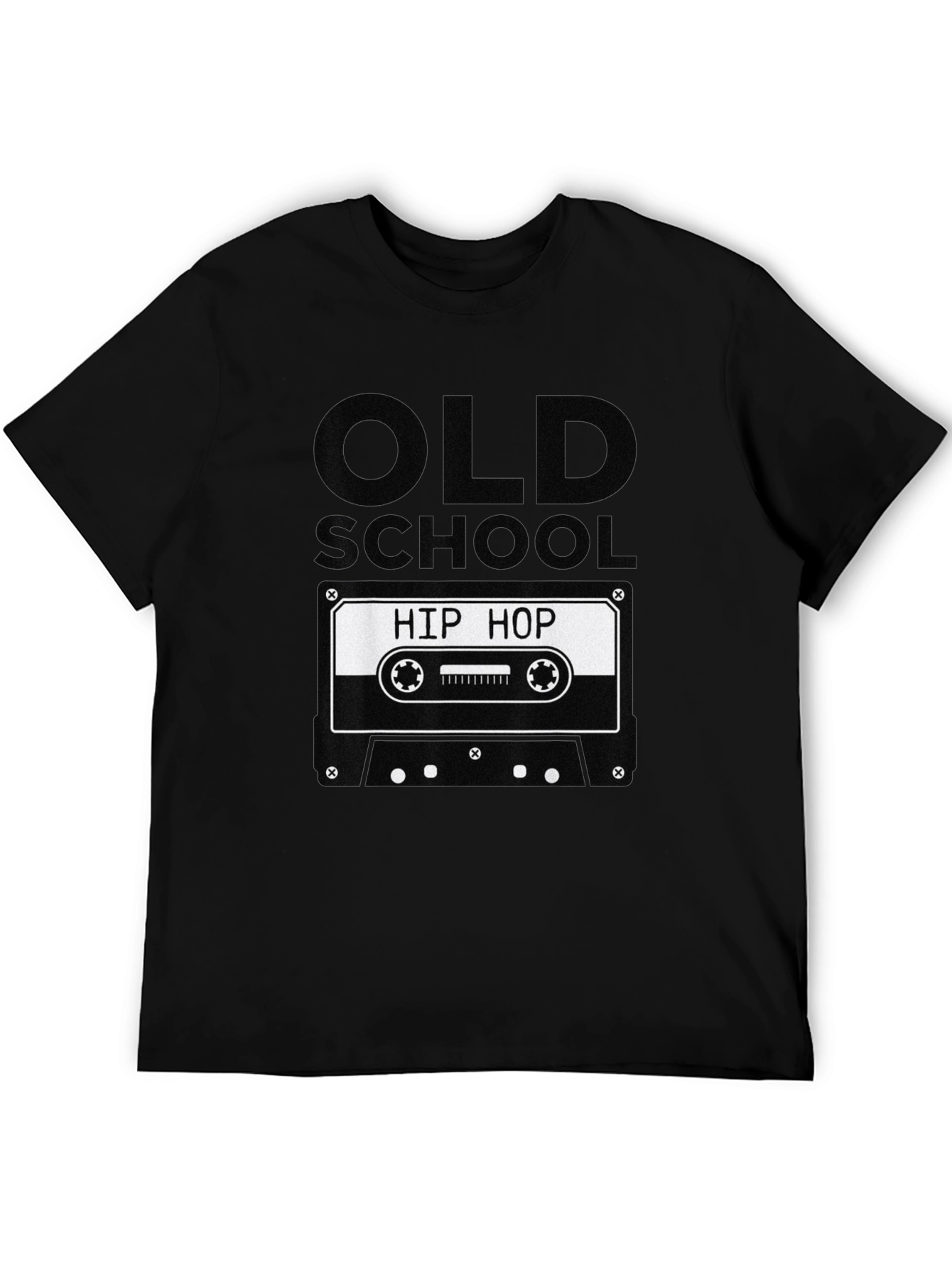 Old School Hip Hop Cassette Tape Graphic T-Shirt