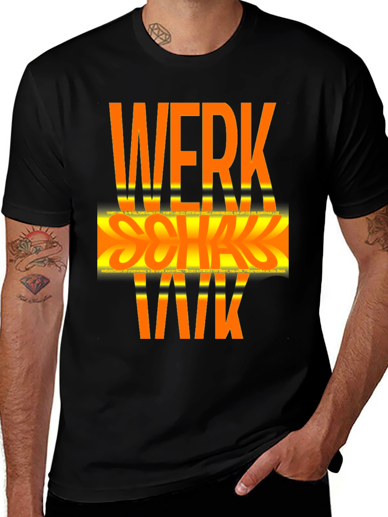 Werk Sqwad Reflective Black T-Shirt