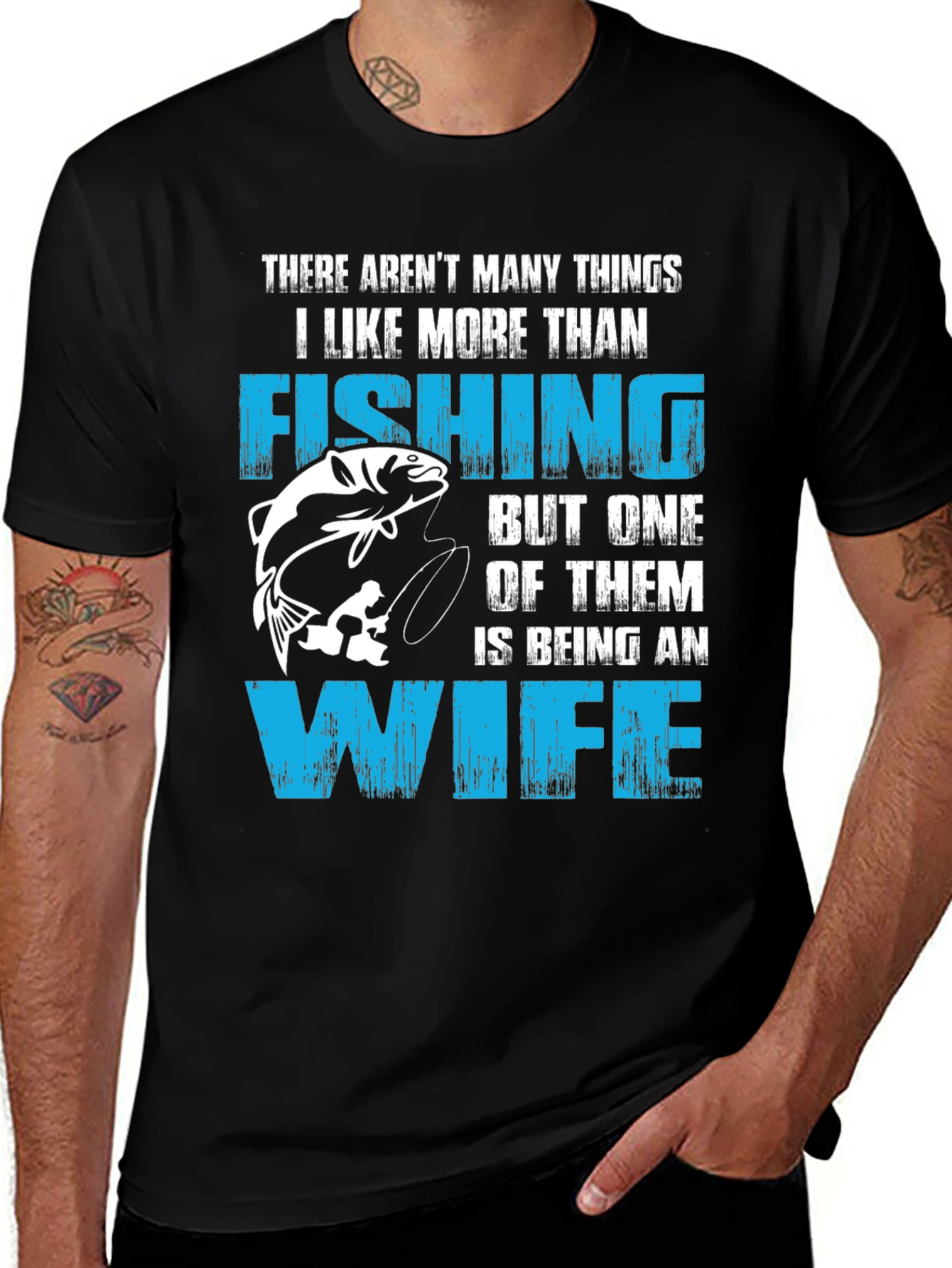 Fishing Wife T-Shirt Funny Gift For Fisherman