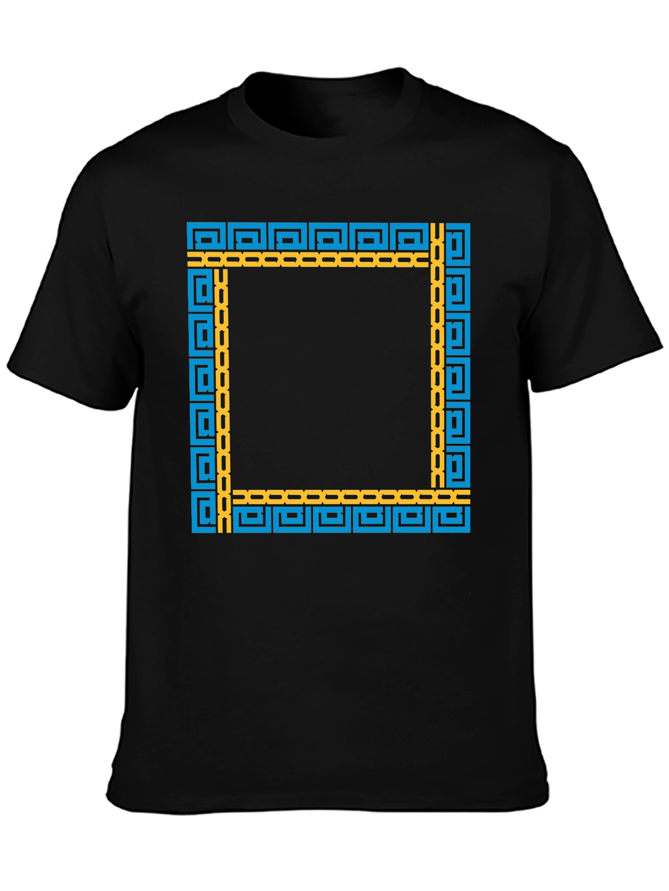 Geometric Frame Black T-Shirt