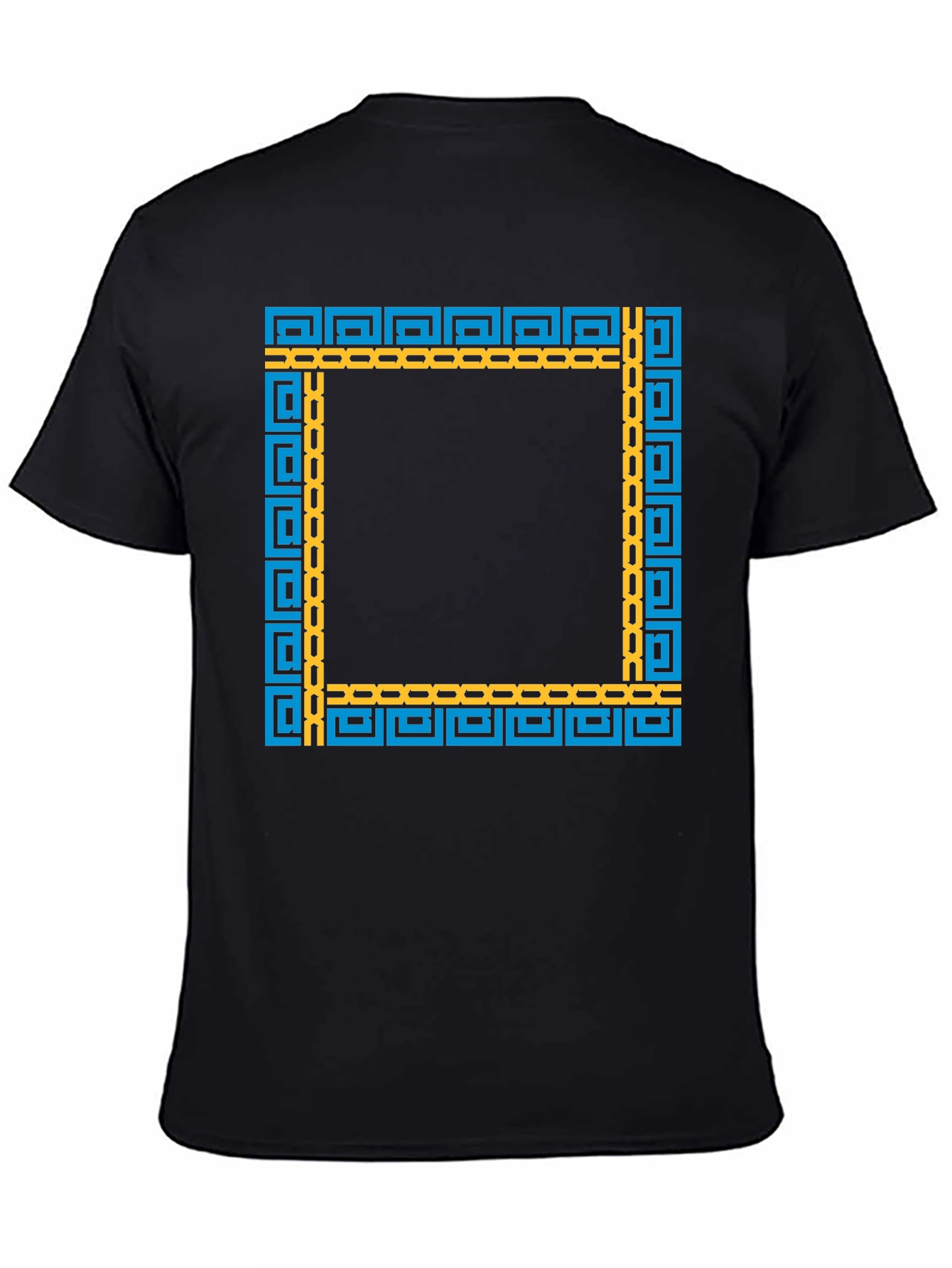 Geometric Frame Black T-Shirt