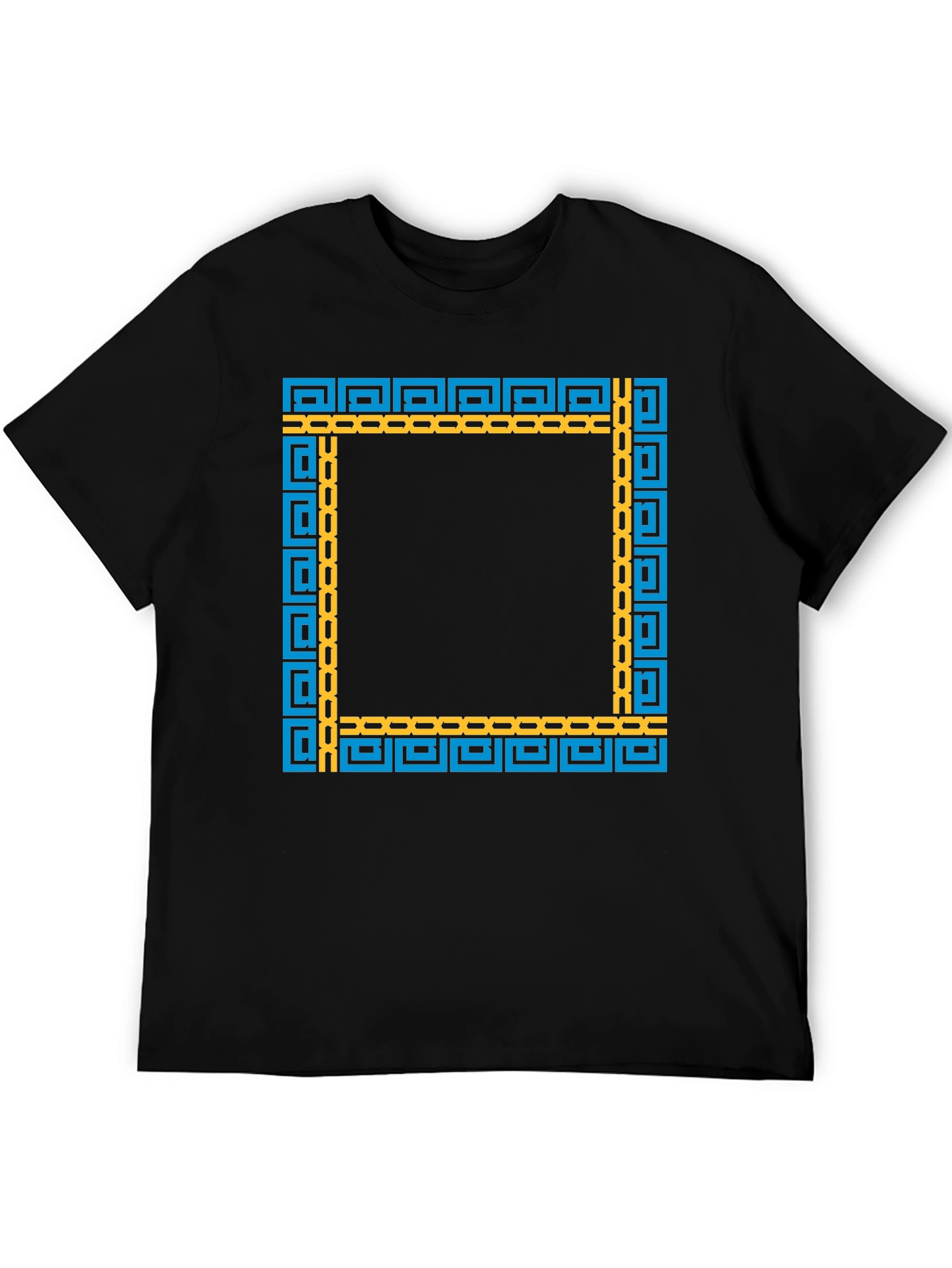 Geometric Frame Black T-Shirt