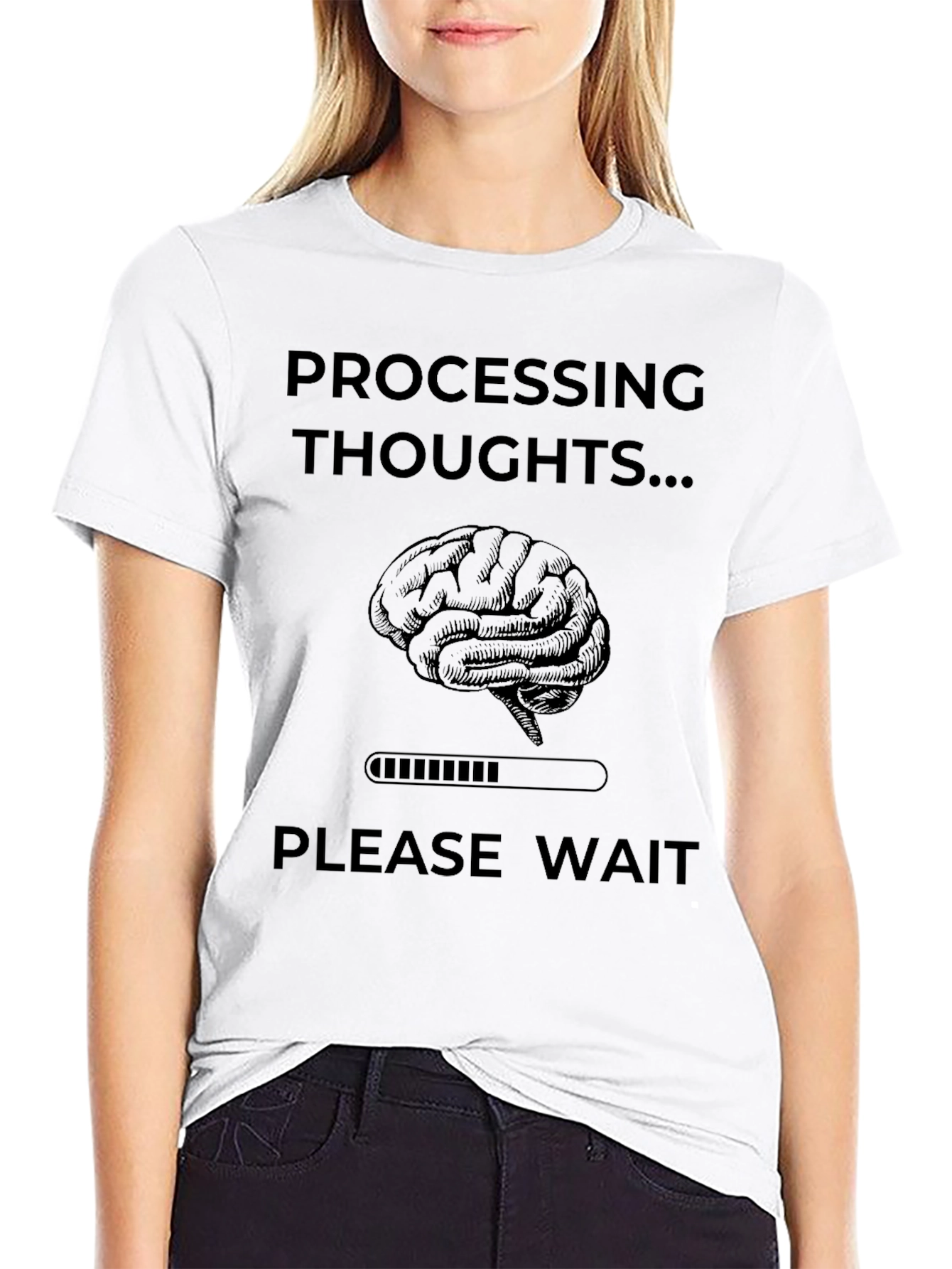 Processing Thoughts Funny Brain T-Shirt
