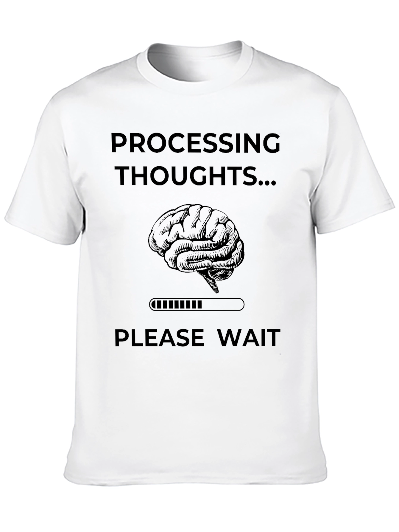 Processing Thoughts Funny Brain T-Shirt