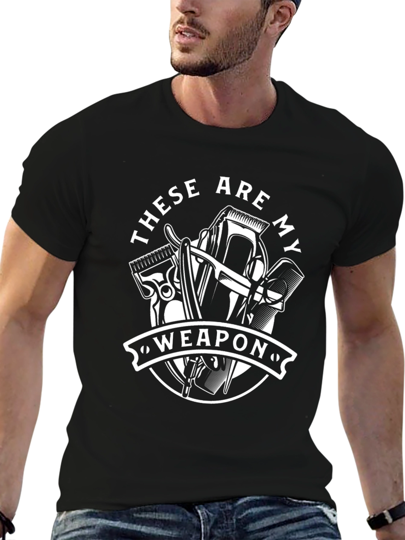 Barbers Weapon Graphic T-Shirt