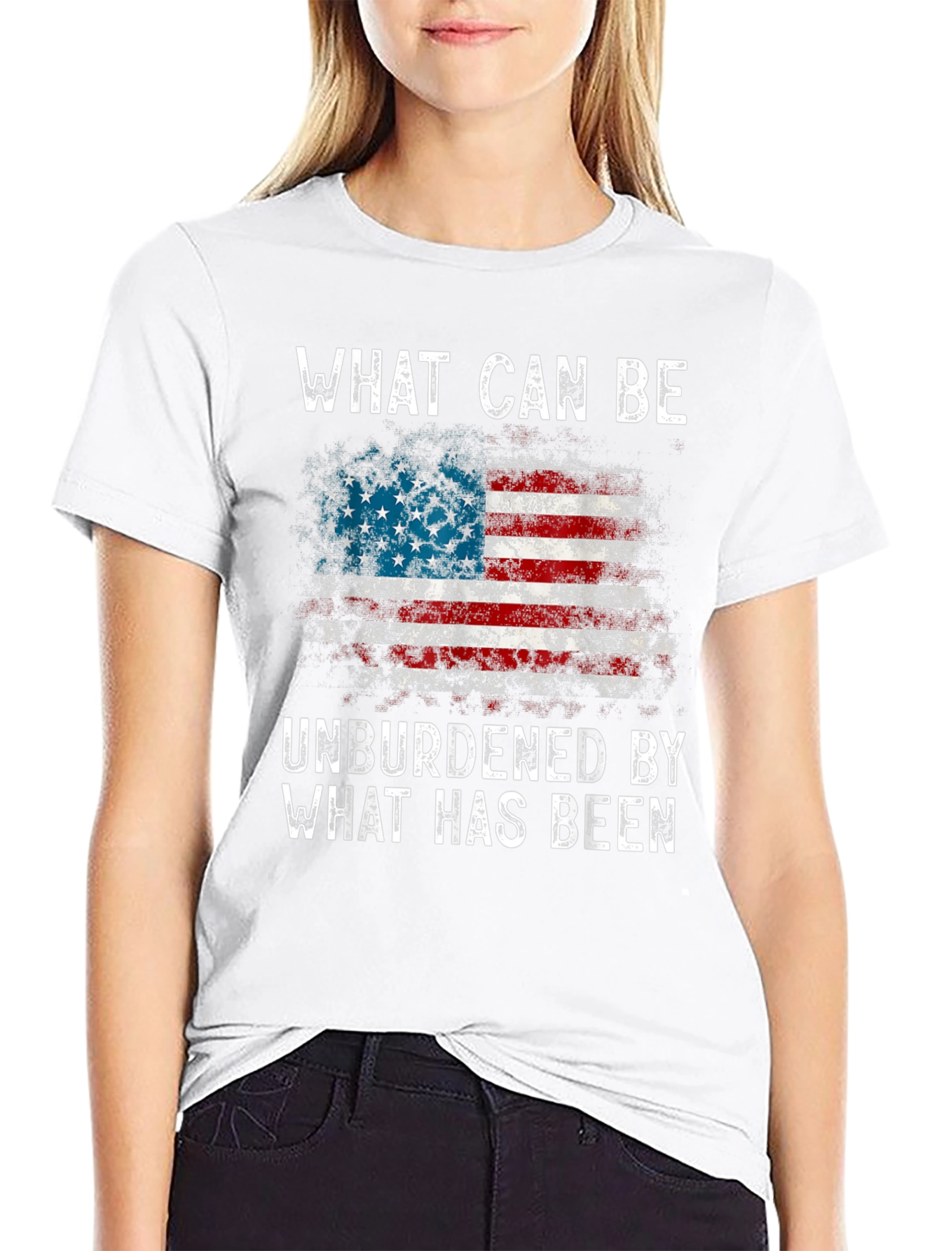 American Flag Graphic T-Shirt - Patriotic Design