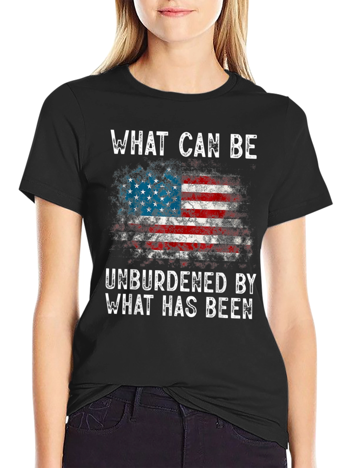 American Flag Graphic T-Shirt - Patriotic Design