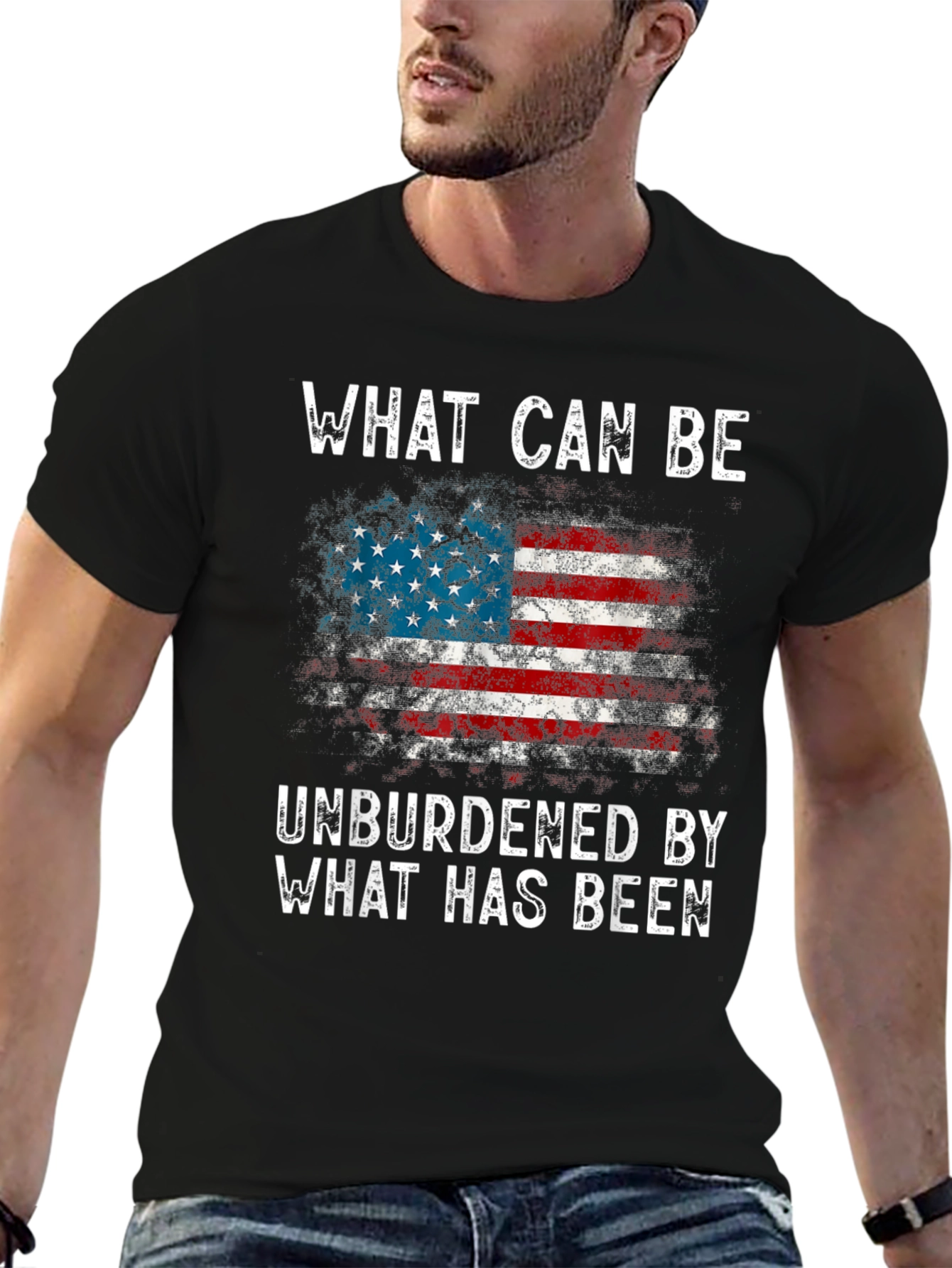 American Flag Graphic T-Shirt - Patriotic Design