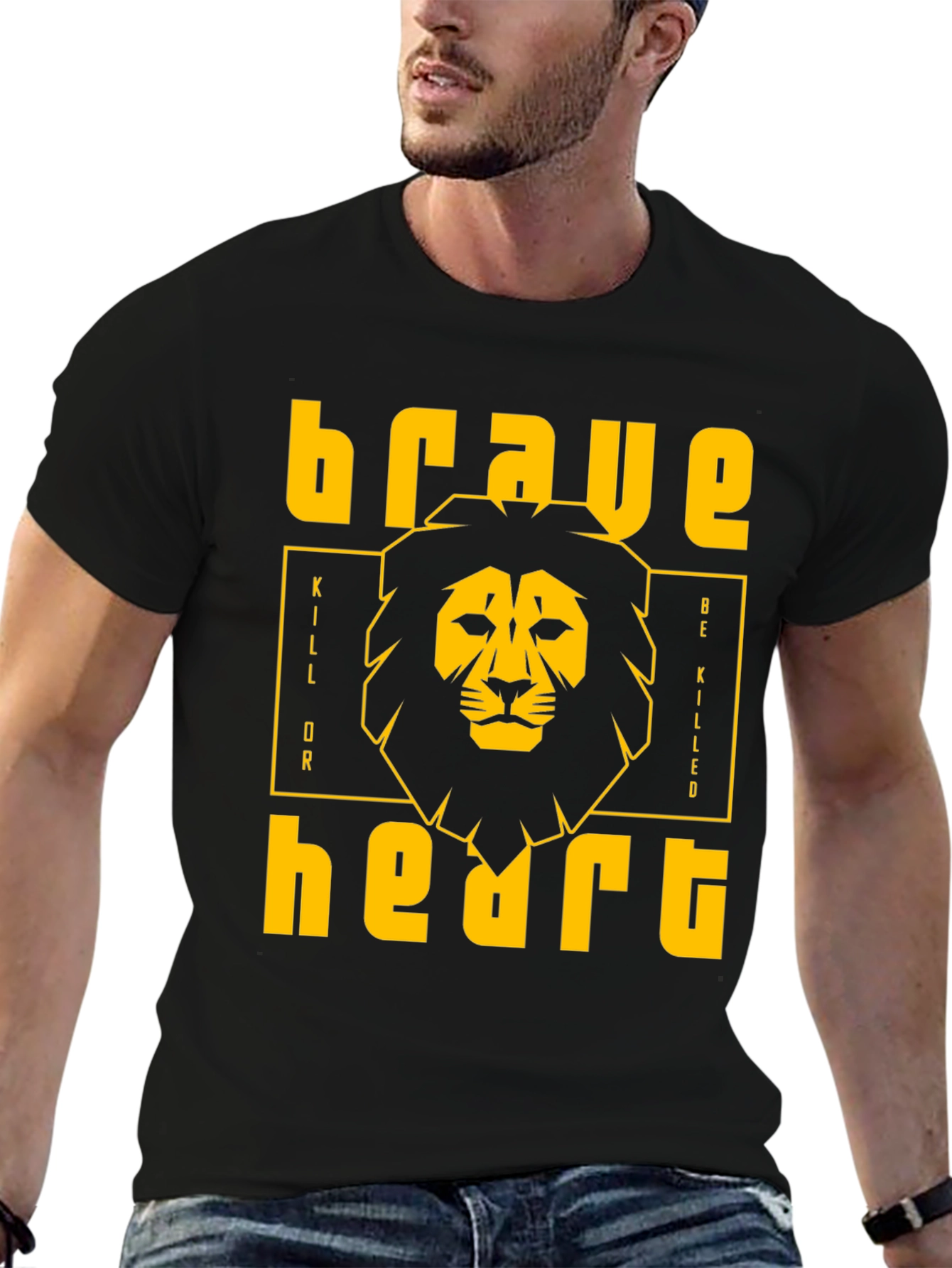 Brave Heart Graphic Print Tee