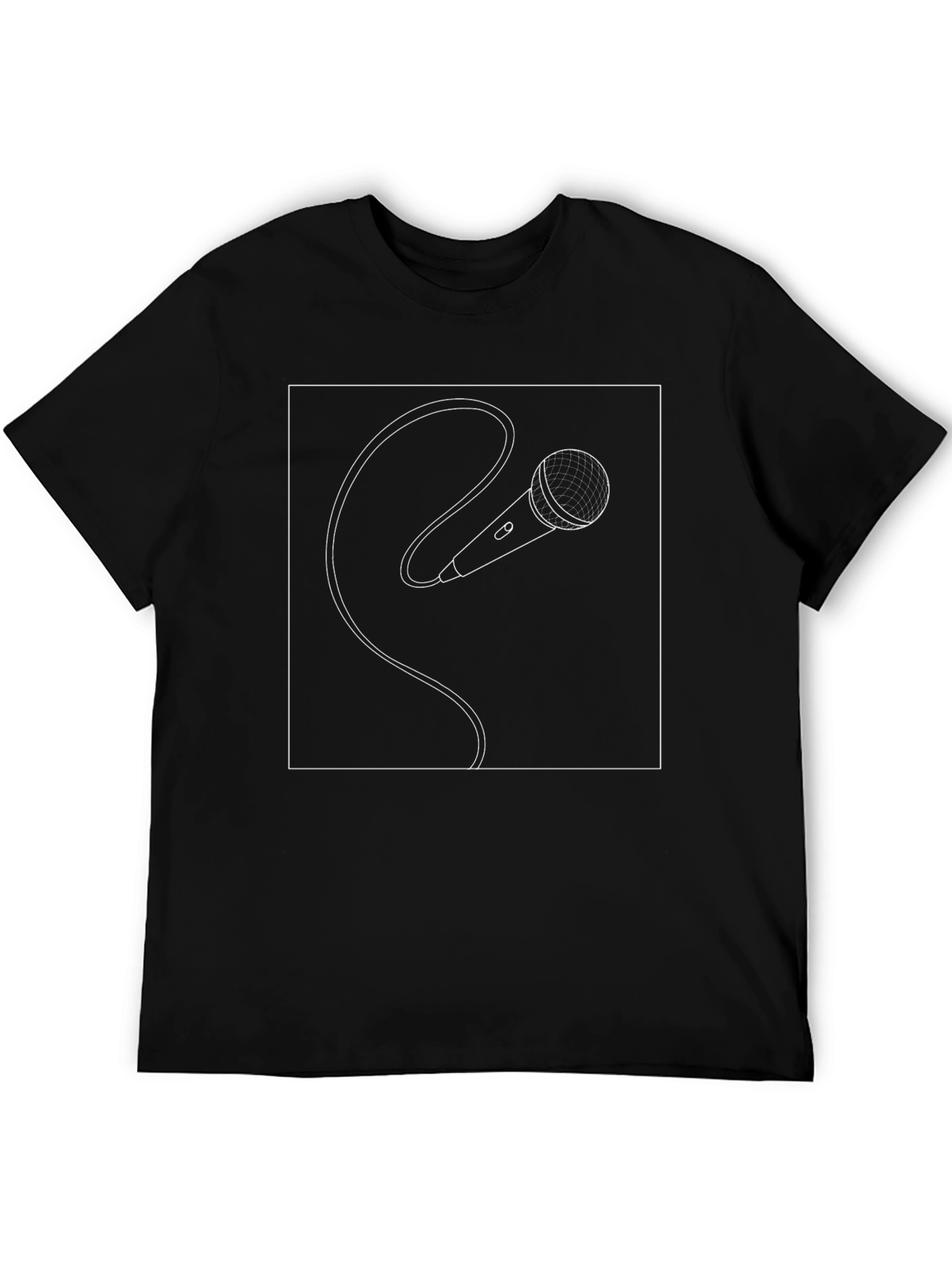 Microphone Graphic Tee - Stylish Music Lover Shirt