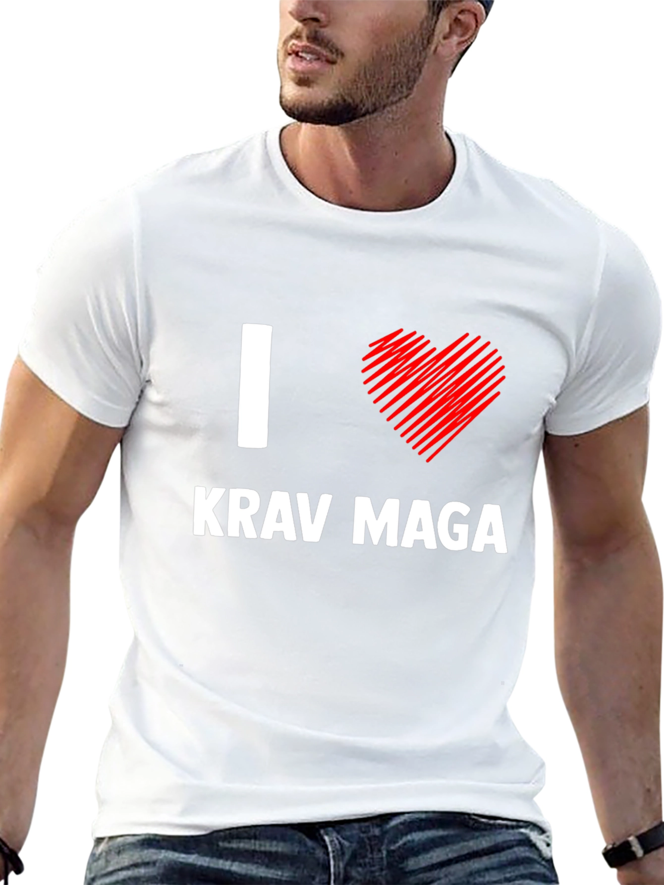 I Heart Krav Maga Black T-Shirt