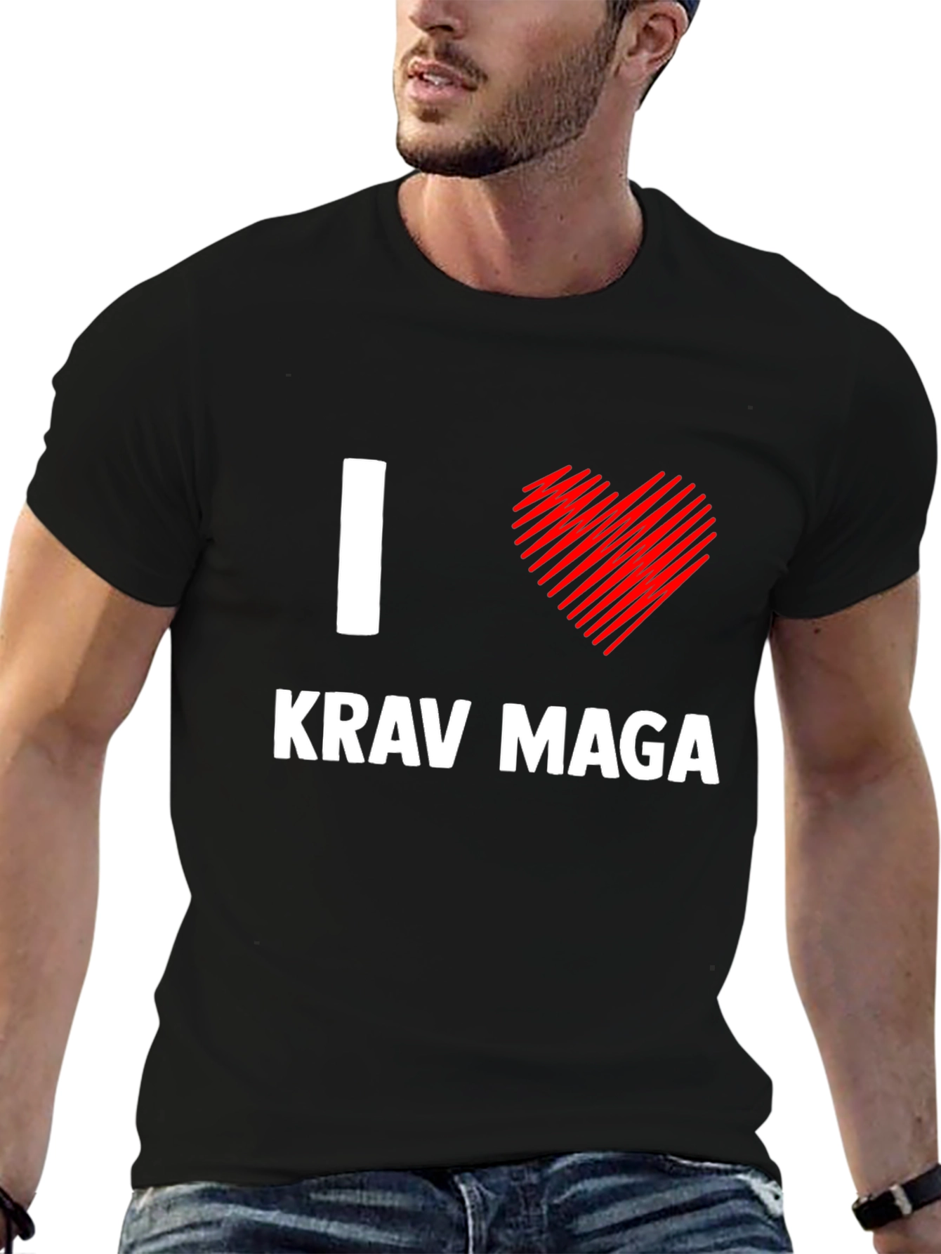I Heart Krav Maga Black T-Shirt
