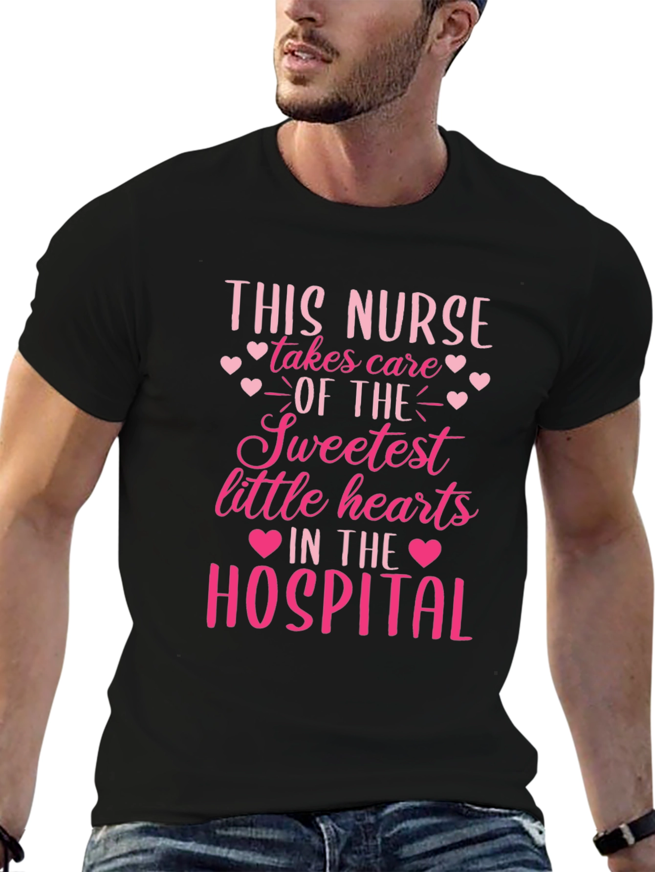Sweetest Hearts Nurse Graphic Tee