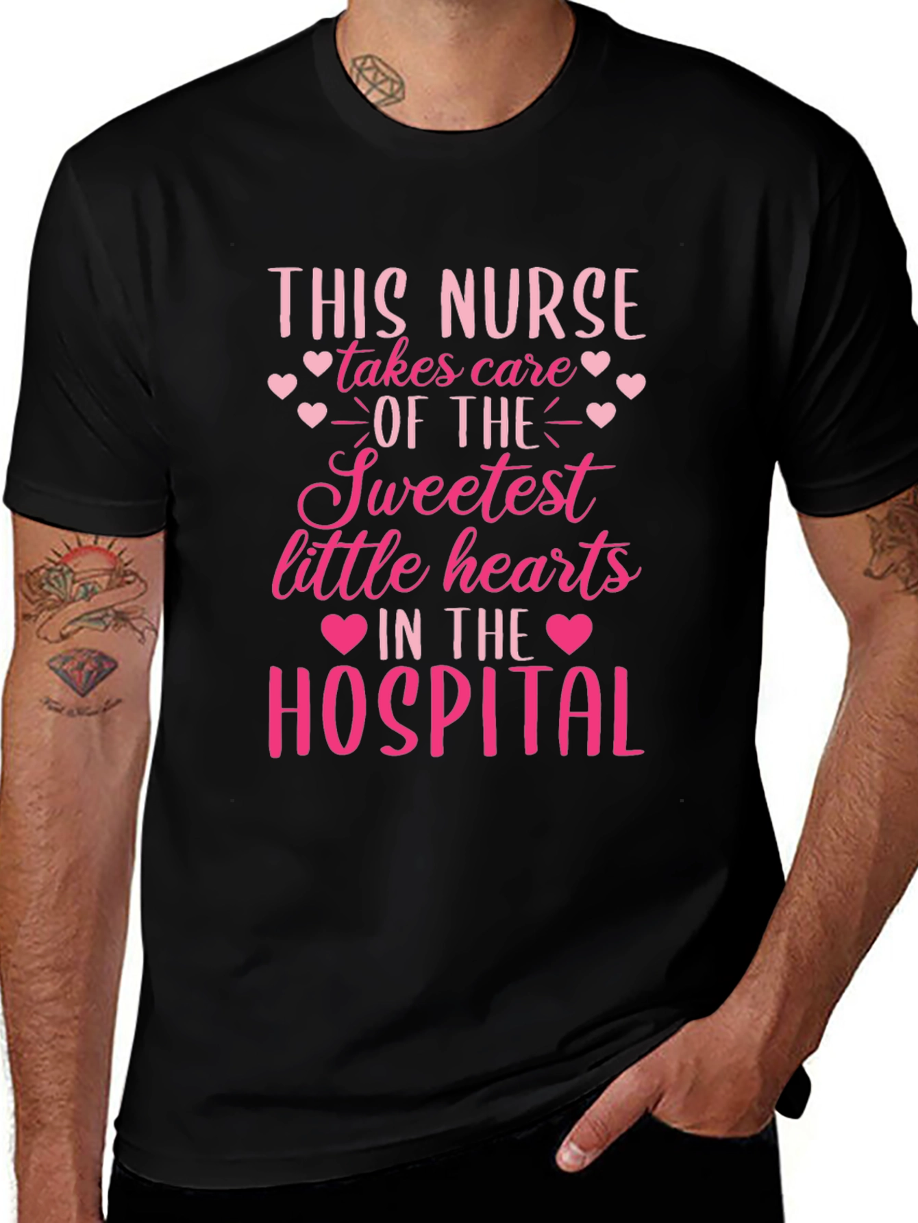Sweetest Hearts Nurse Graphic Tee