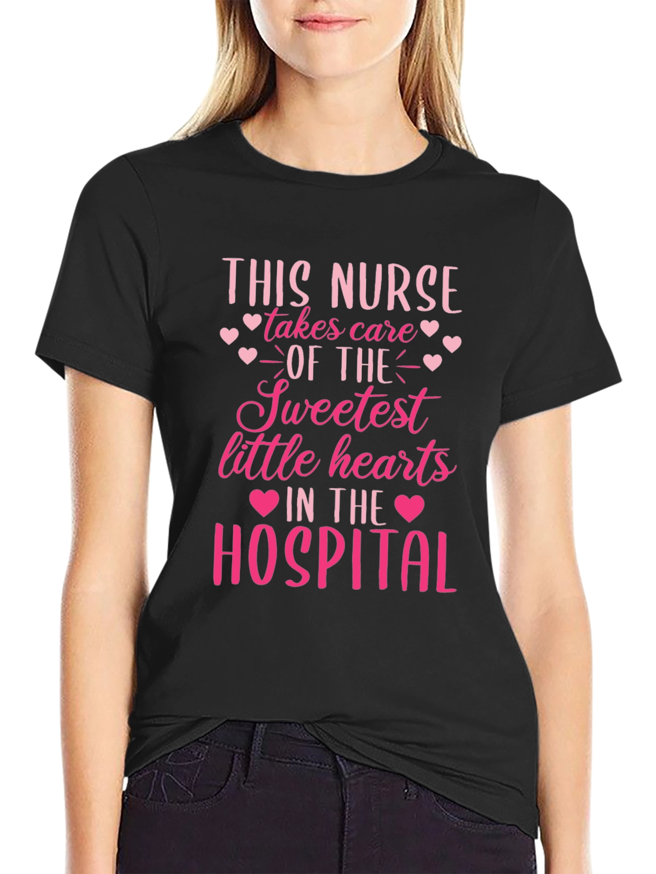 Sweetest Hearts Nurse Graphic Tee