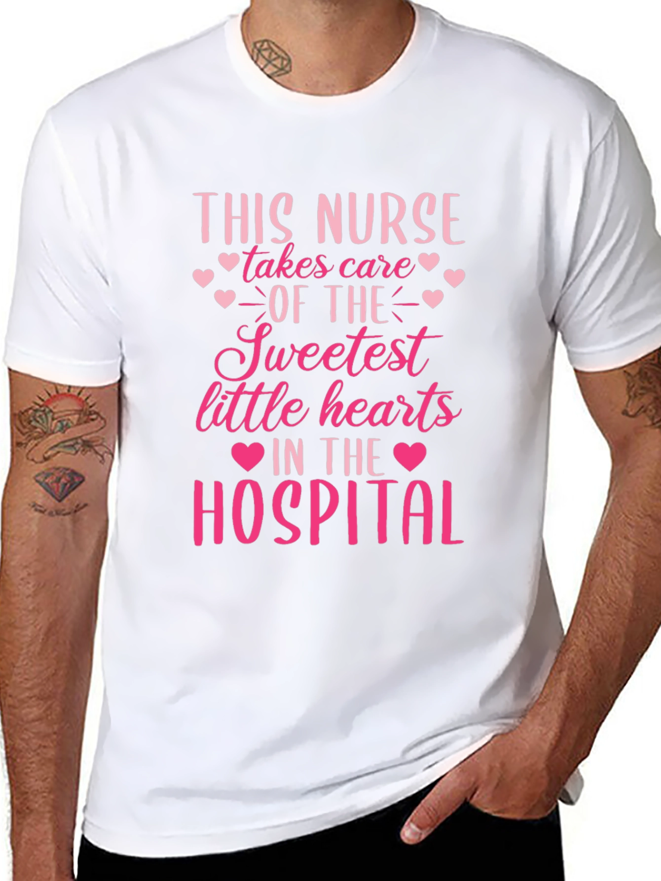 Sweetest Hearts Nurse Graphic Tee