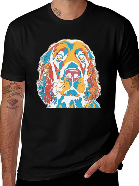 Dog Pop Art Graphic T-Shirt - Unique Pet Lover Tee