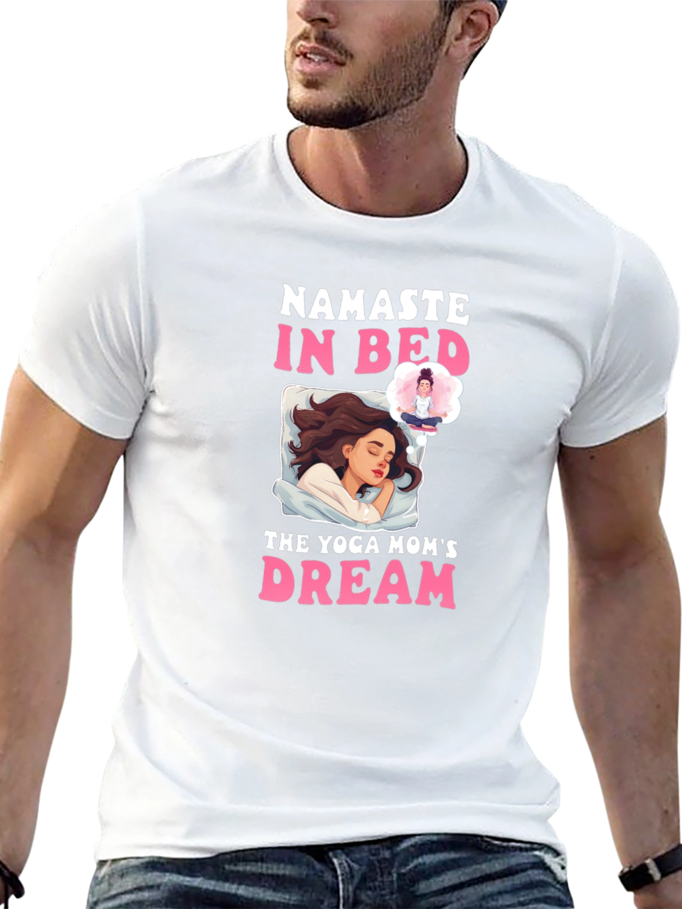 Namaste In Bed Yoga Moms Dream T-Shirt