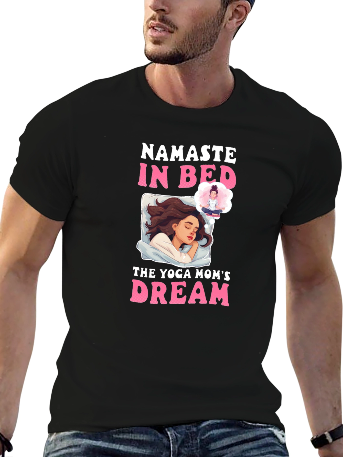 Namaste In Bed Yoga Moms Dream T-Shirt