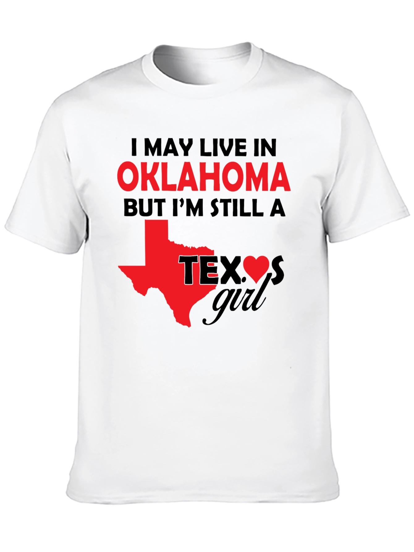 Oklahoma Girl Texas Heart T-Shirt
