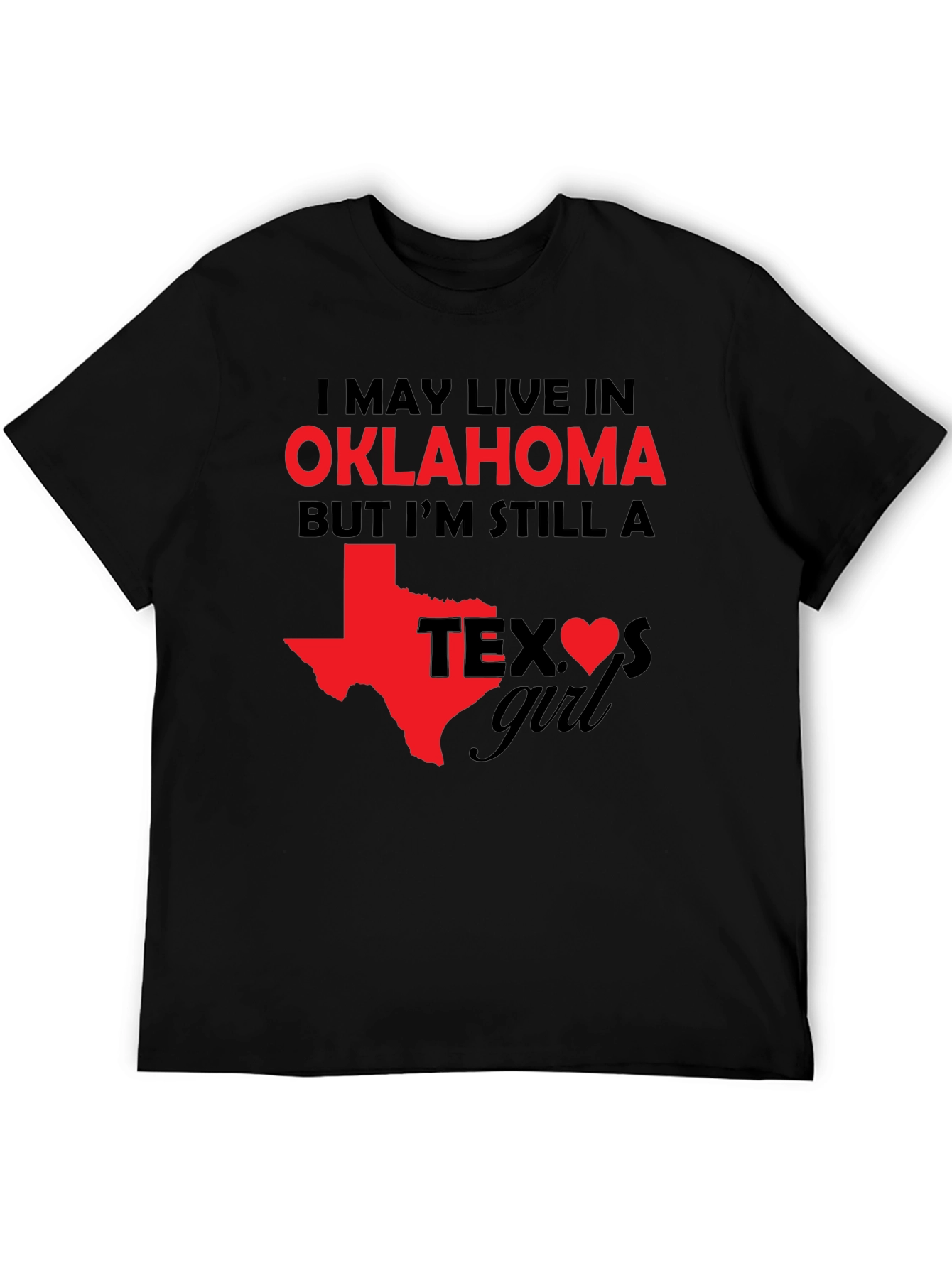 Oklahoma Girl Texas Heart T-Shirt