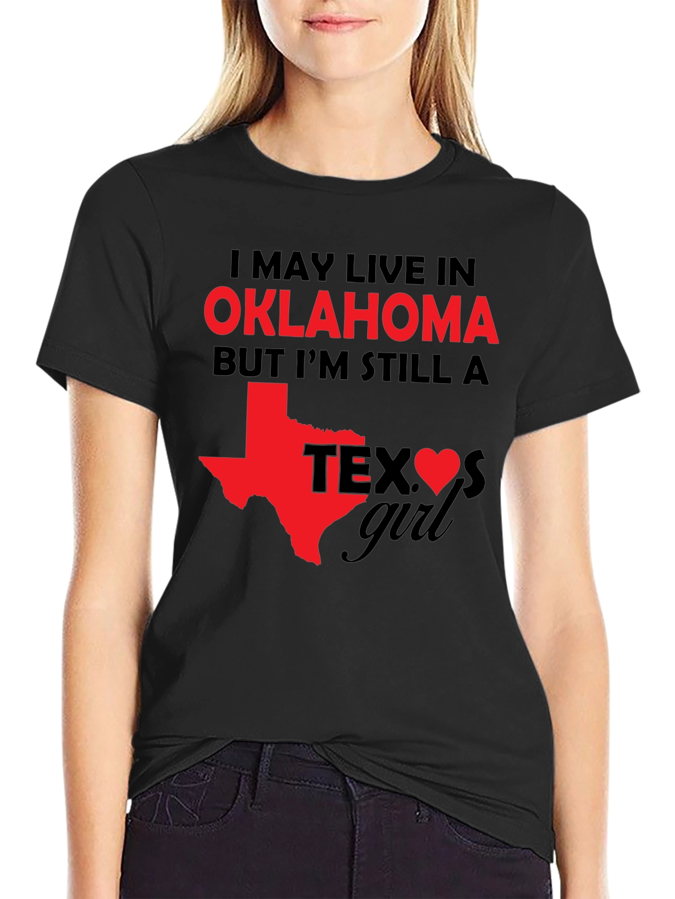 Oklahoma Girl Texas Heart T-Shirt