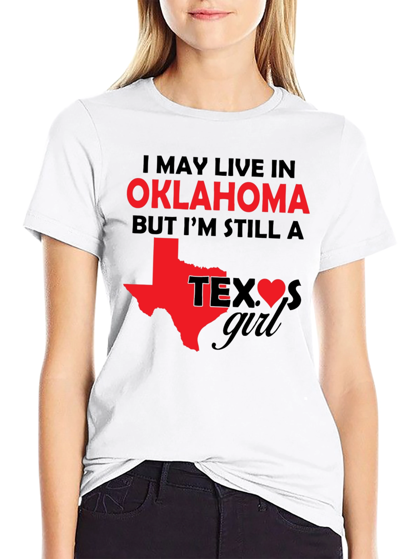 Oklahoma Girl Texas Heart T-Shirt