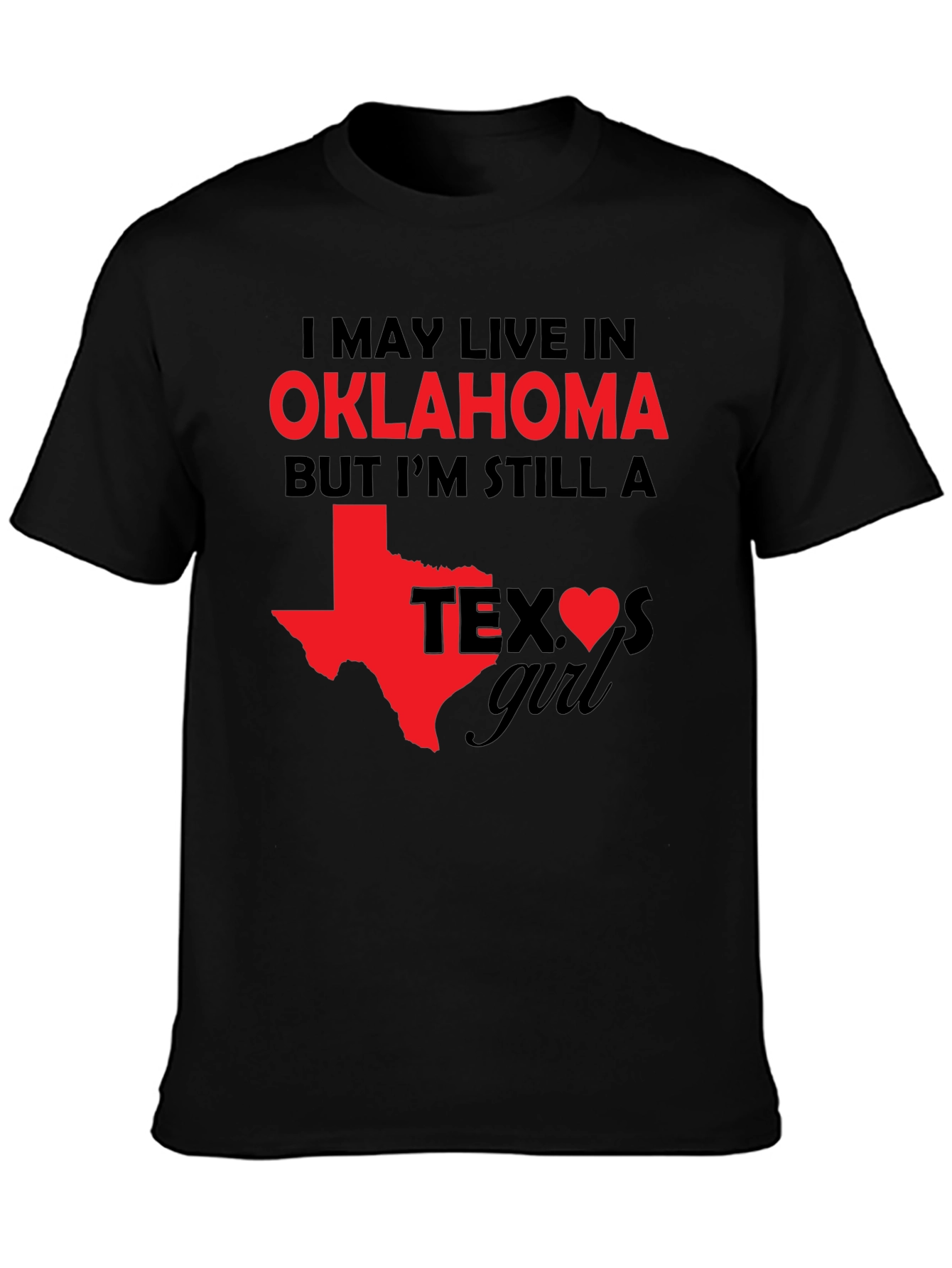 Oklahoma Girl Texas Heart T-Shirt