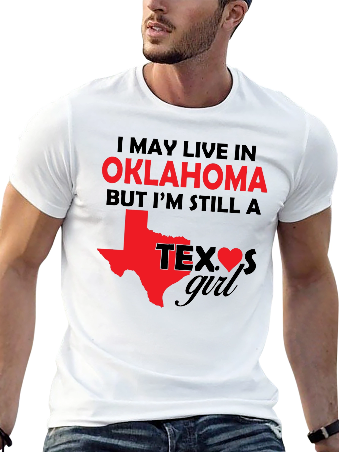 Oklahoma Girl Texas Heart T-Shirt