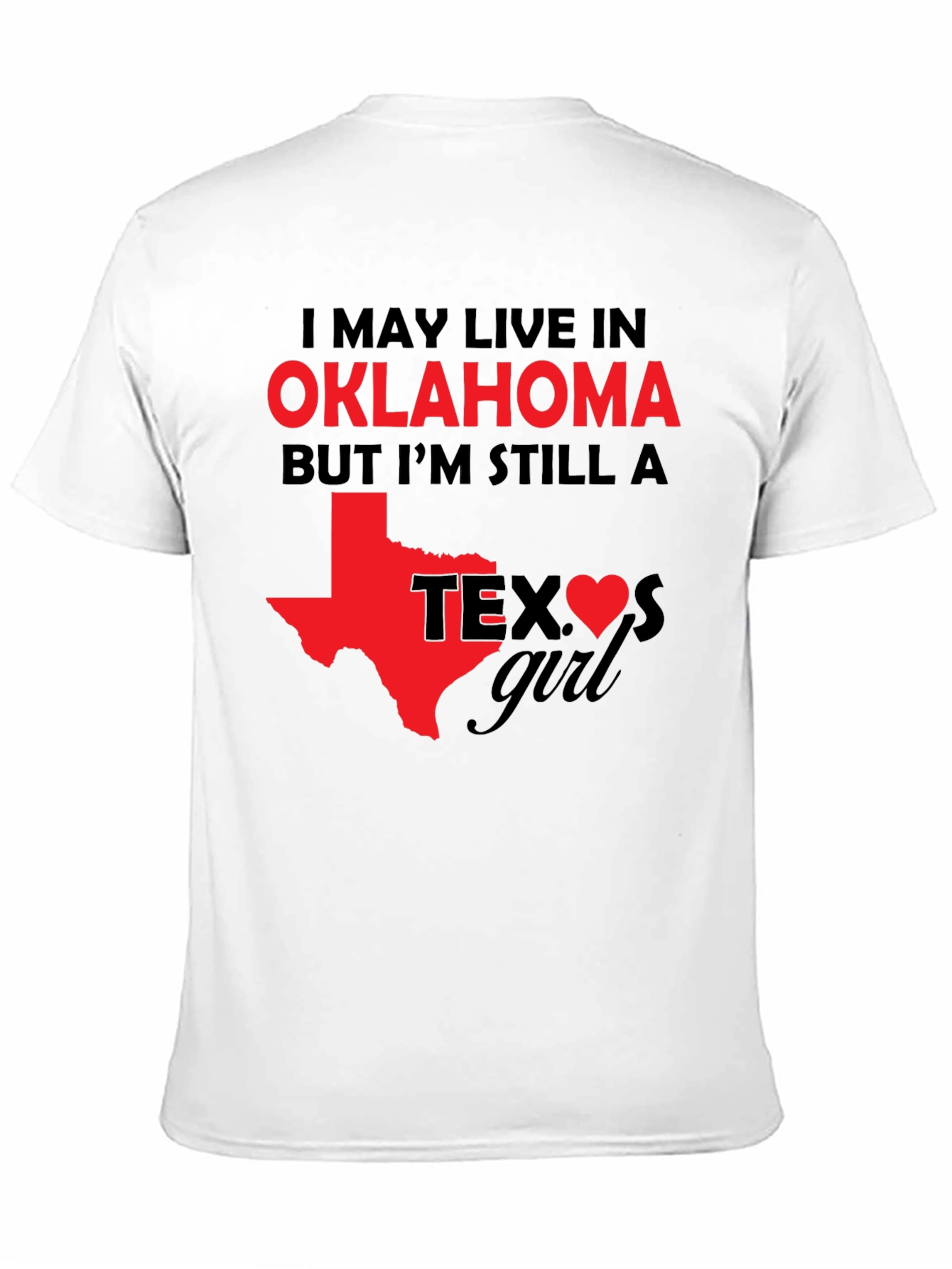 Oklahoma Girl Texas Heart T-Shirt