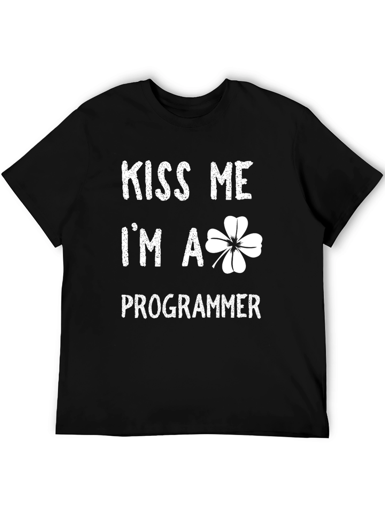 Kiss Me Im A Programmer T-Shirt St. Patricks Day