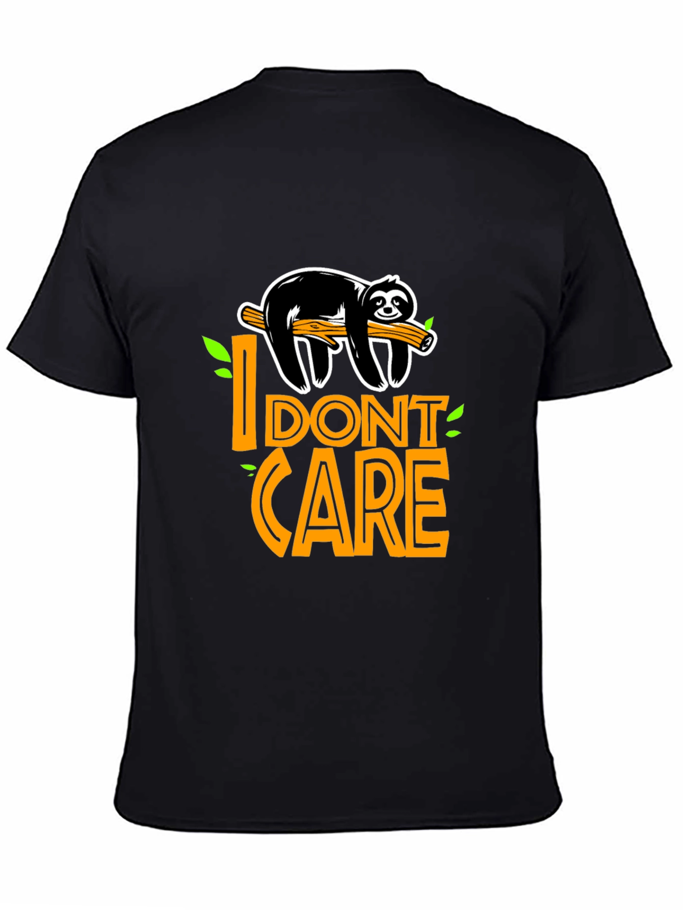 I Dont Care Sloth Graphic T-Shirt