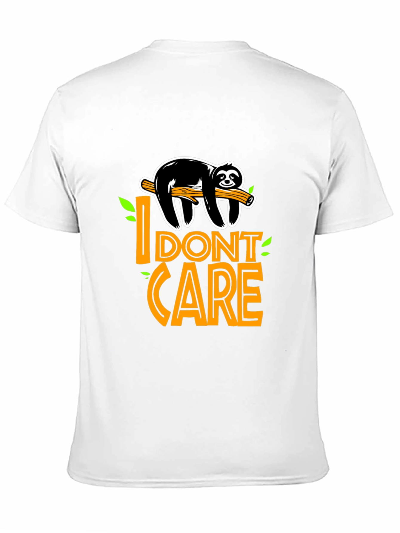 I Dont Care Sloth Graphic T-Shirt