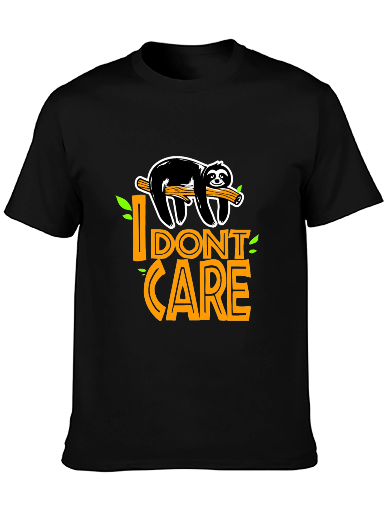 I Dont Care Sloth Graphic T-Shirt