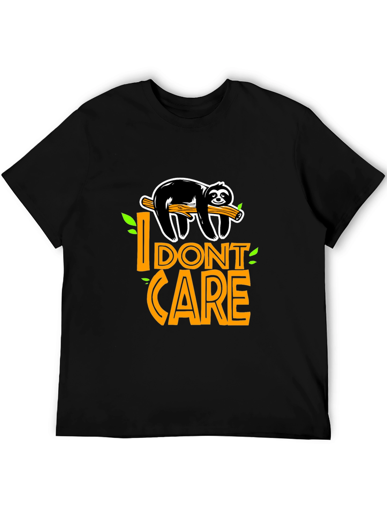 I Dont Care Sloth Graphic T-Shirt