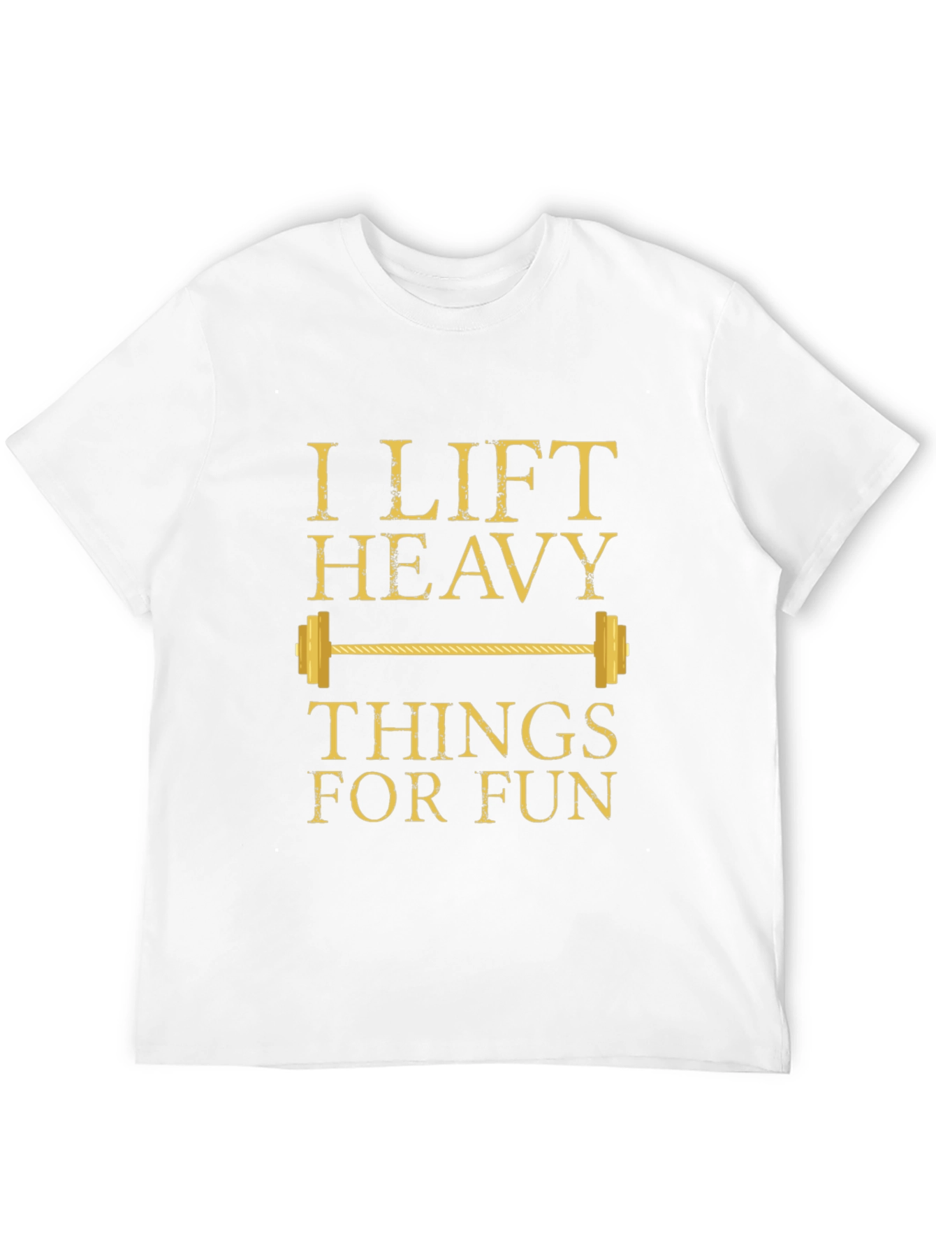 I Lift Heavy Things For Fun Black T-Shirt