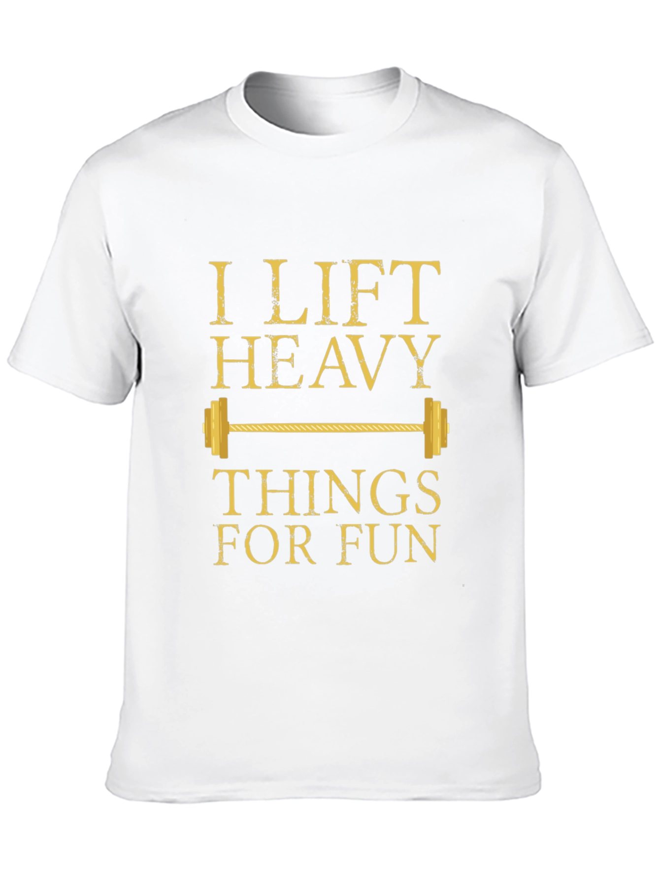 I Lift Heavy Things For Fun Black T-Shirt