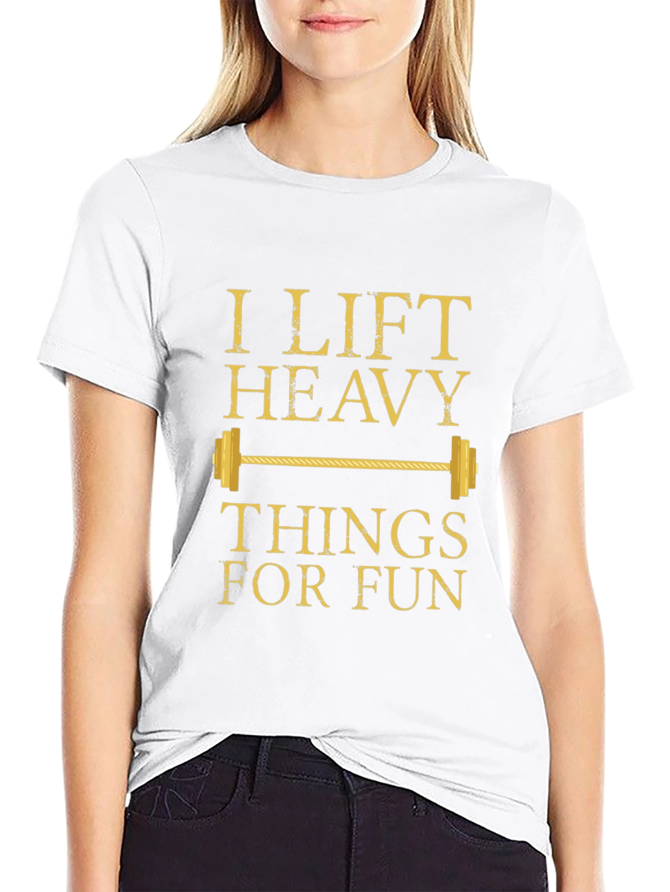 I Lift Heavy Things For Fun Black T-Shirt